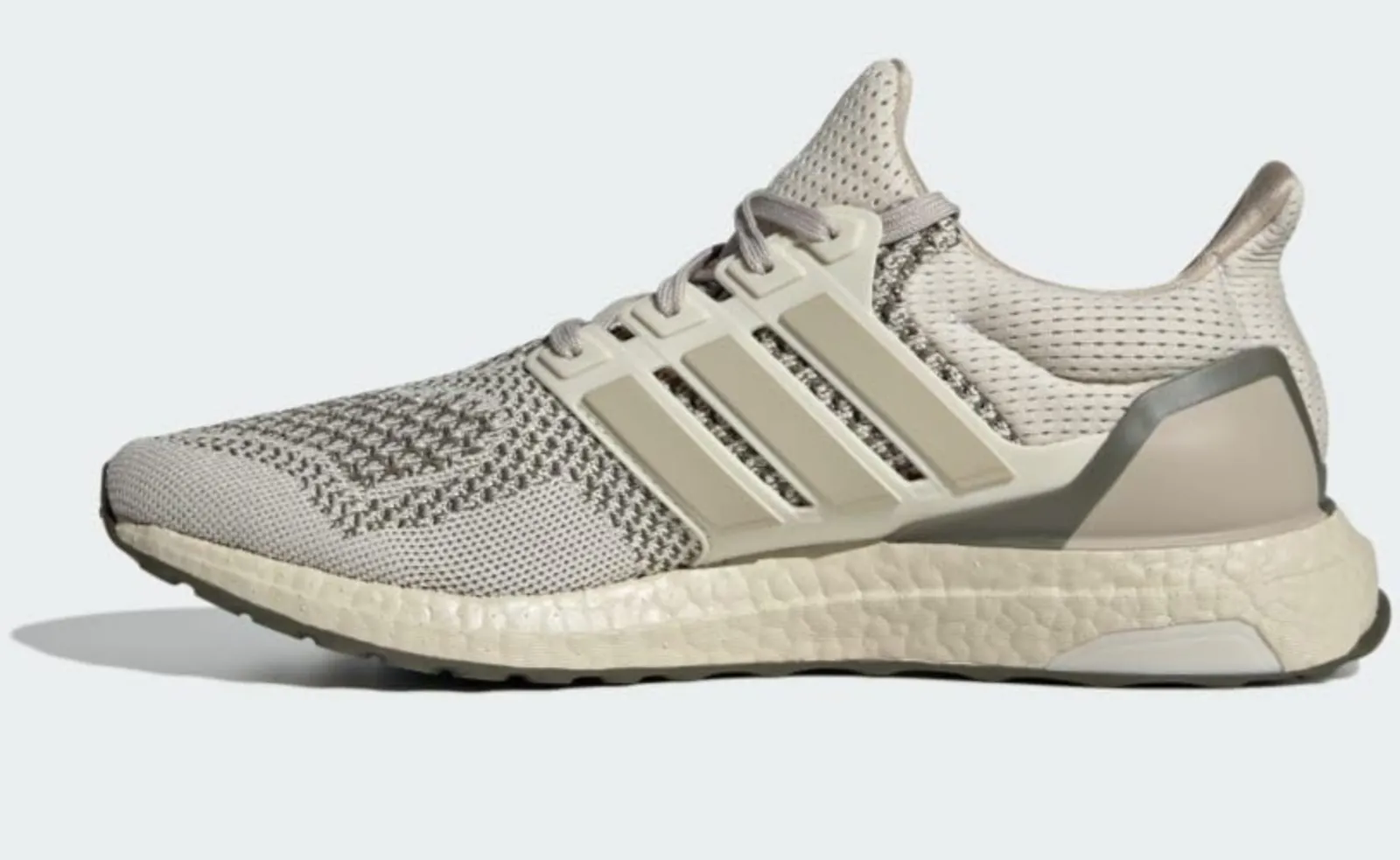adidas Ultraboost 1.0 Shoes - Men's - Aluminium / Wonder Beige / Olive Green Strata - 14