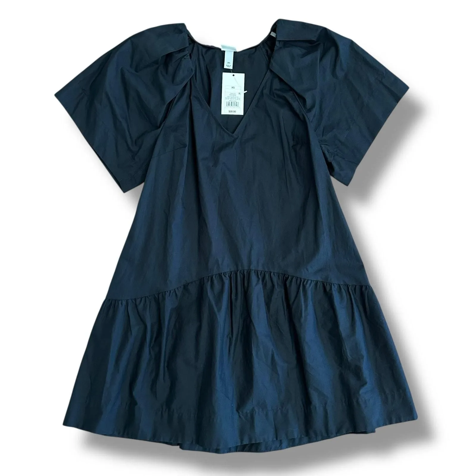 a new day cotton dress Midi Dress Short Sleeves 2019 A New Day Women's Short Sleeve Midi Dress |  100% Cotton, Collared, Front Button Down With Side Pockets