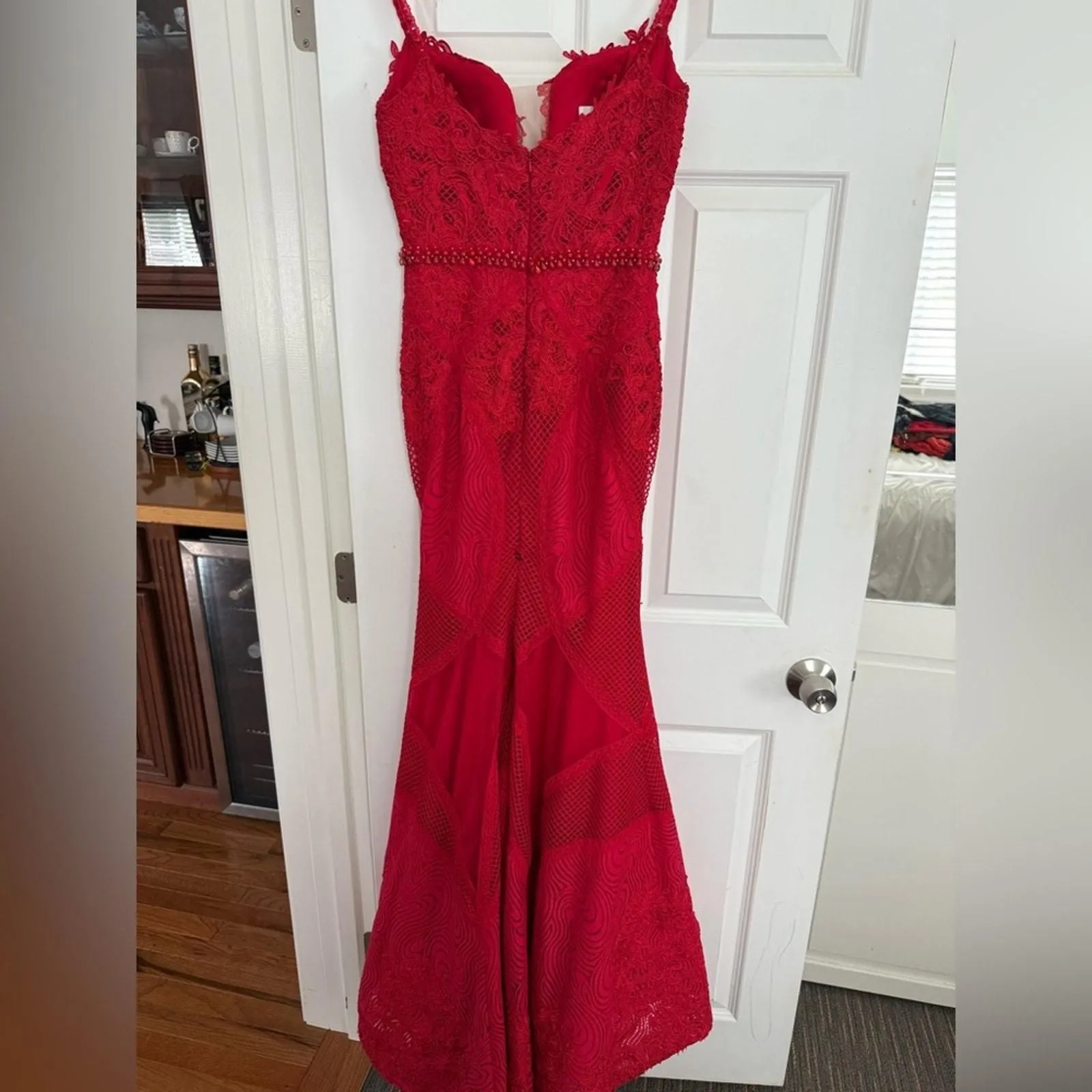 burnt orange lace maxi dress Kaida Slinky Maxi Dress With Hardware - Burnt Orange