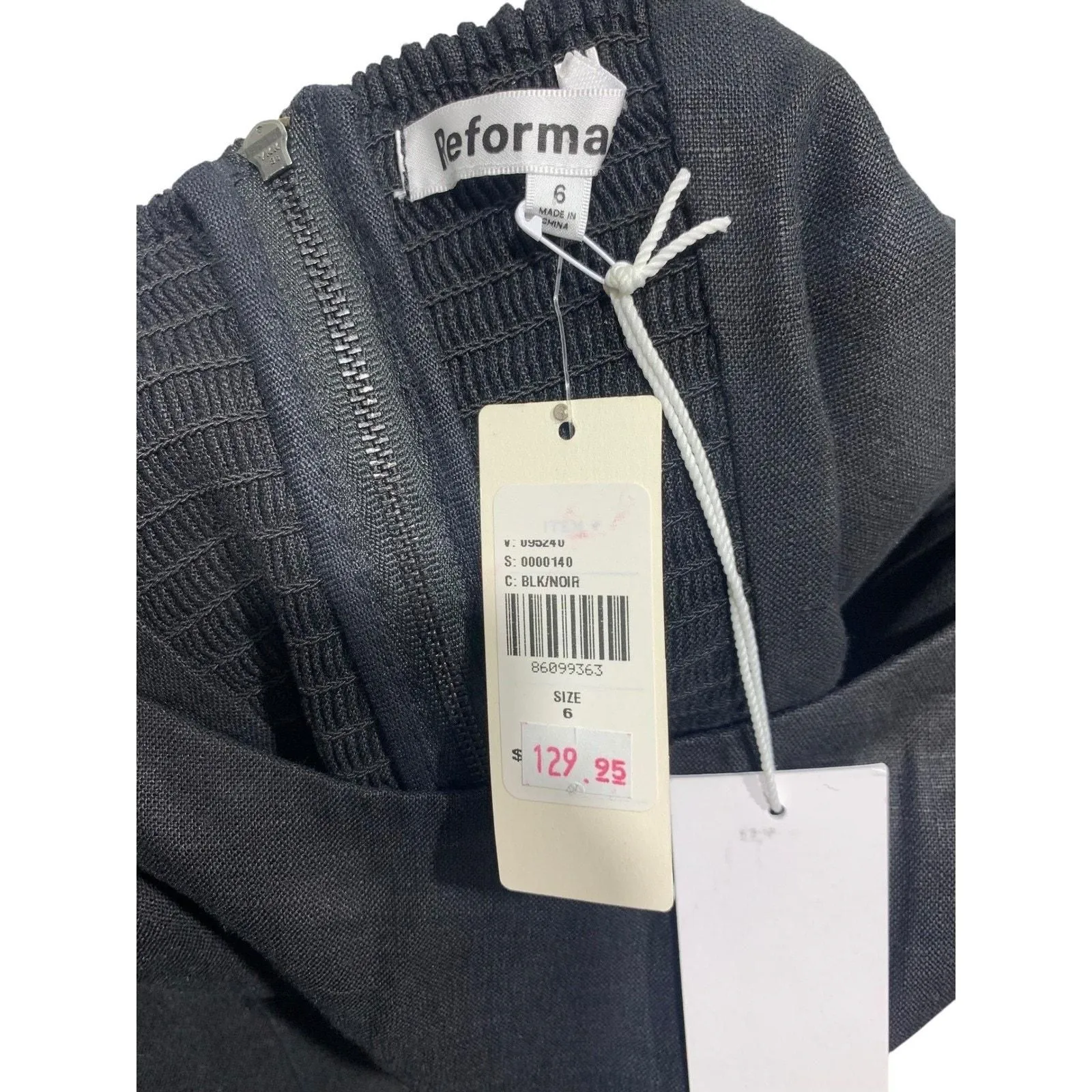 NWT Reformation Sawyer Linen Black Mini Dress SIZE 6 COOKTAIL PARTY -  Reformation  Whatnot: Shop, Sell, Connect