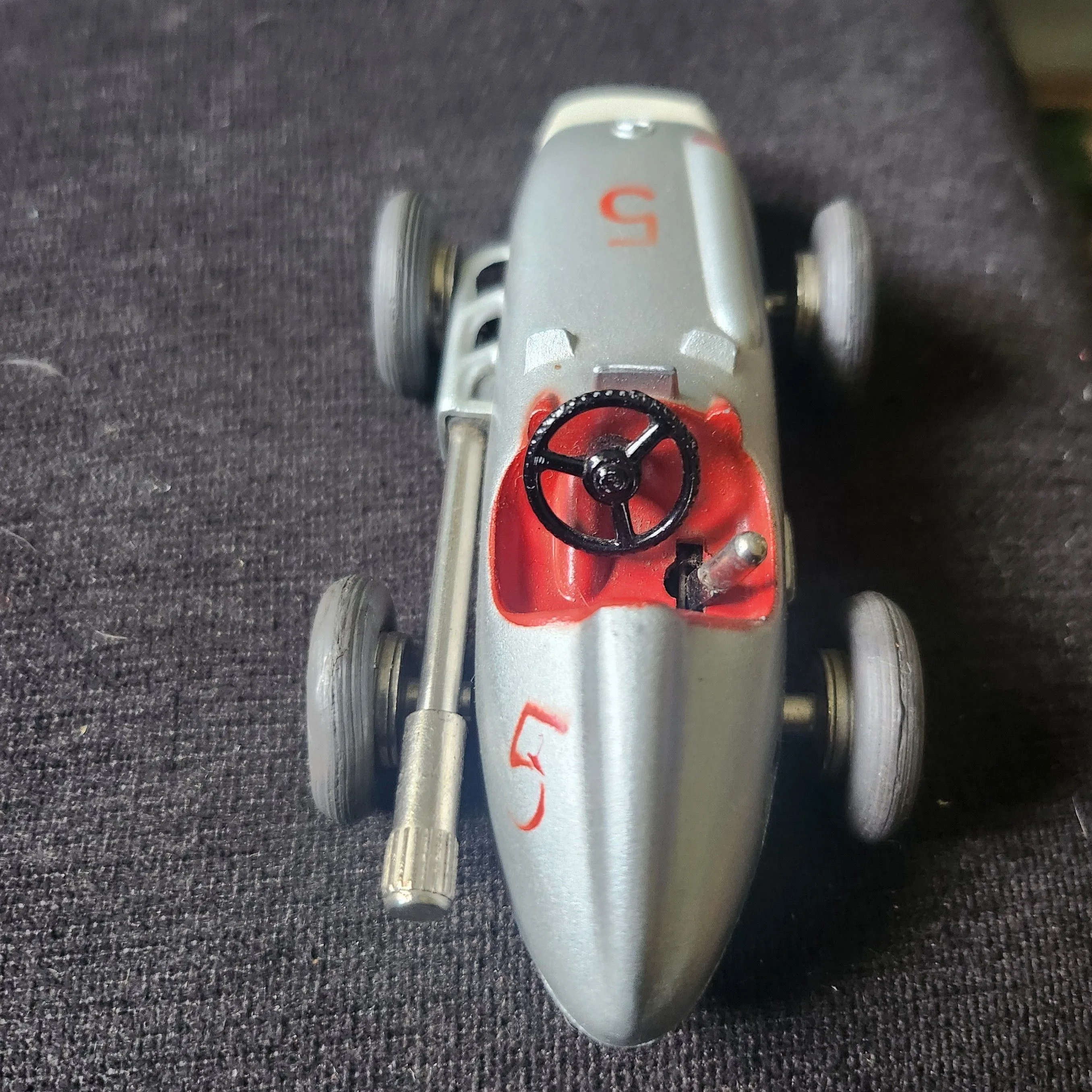 Vtg Schuco Micro Racer 1043 Mercedes Wind Up Toy Car W Germany