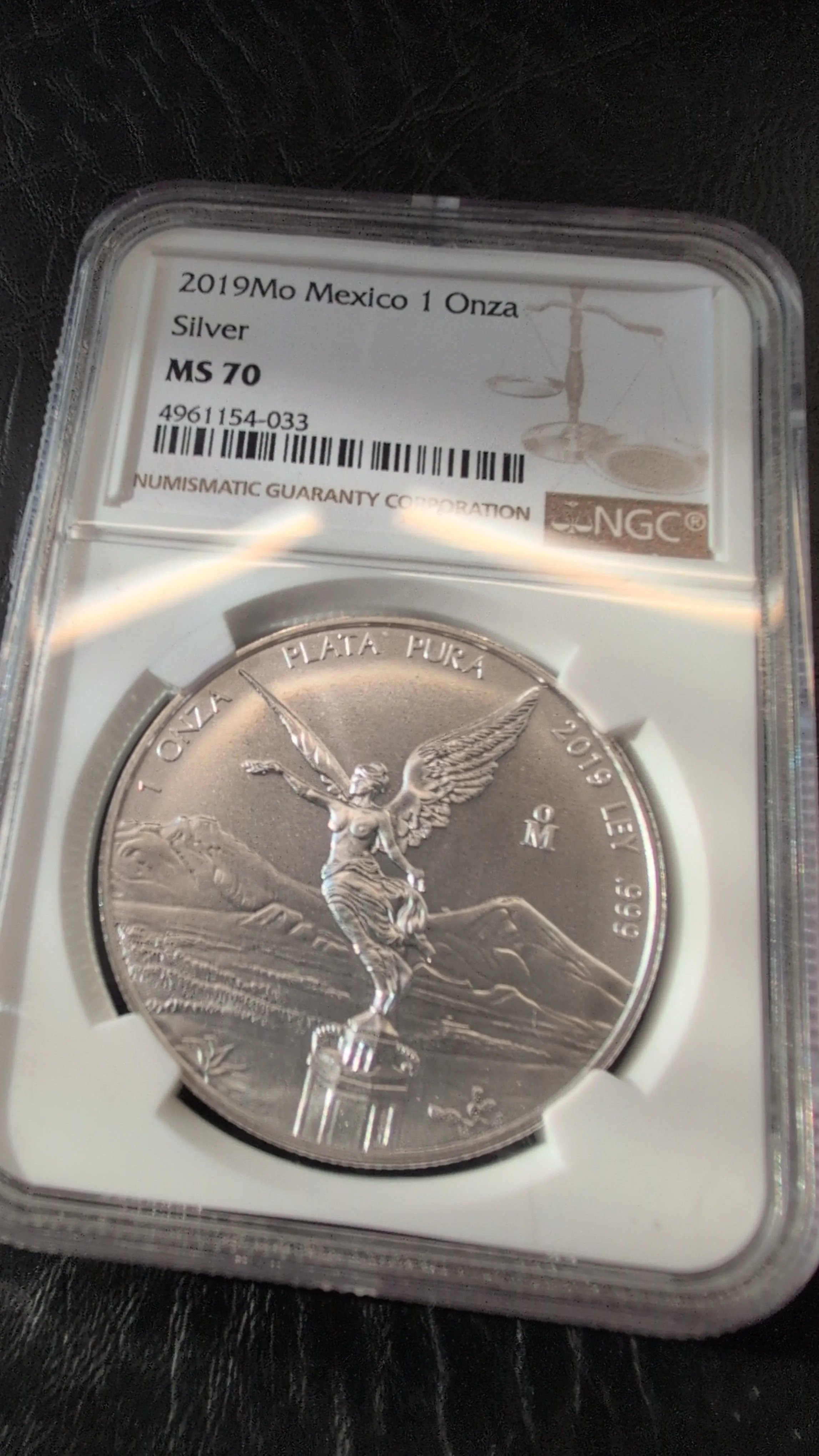 2019 Mexico 1oz Silver Libertad Perfect NGC MS70 - Low Mintage