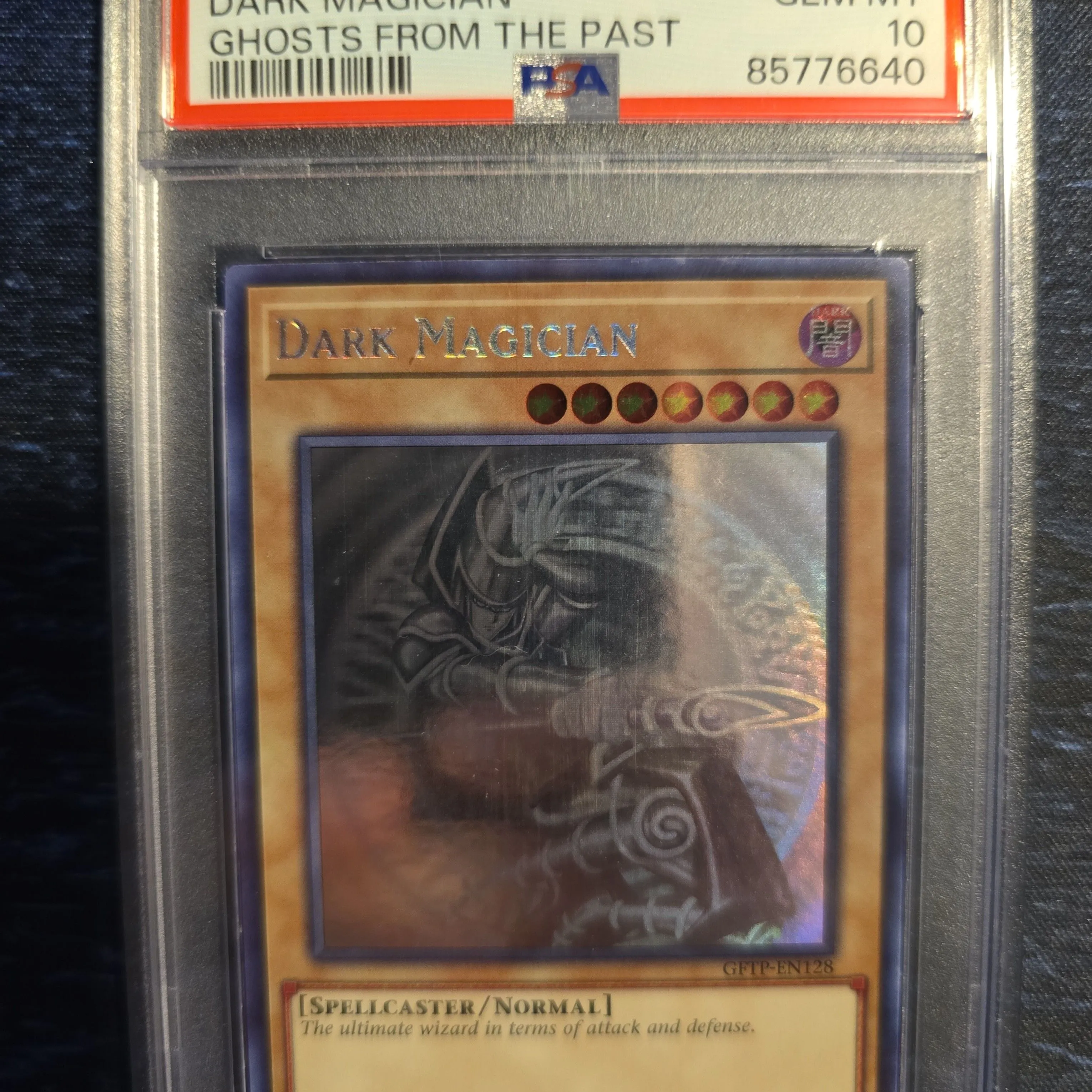 Yugioh - PSA 10 - Dark Magician - Ghost Rare - 1st Edition