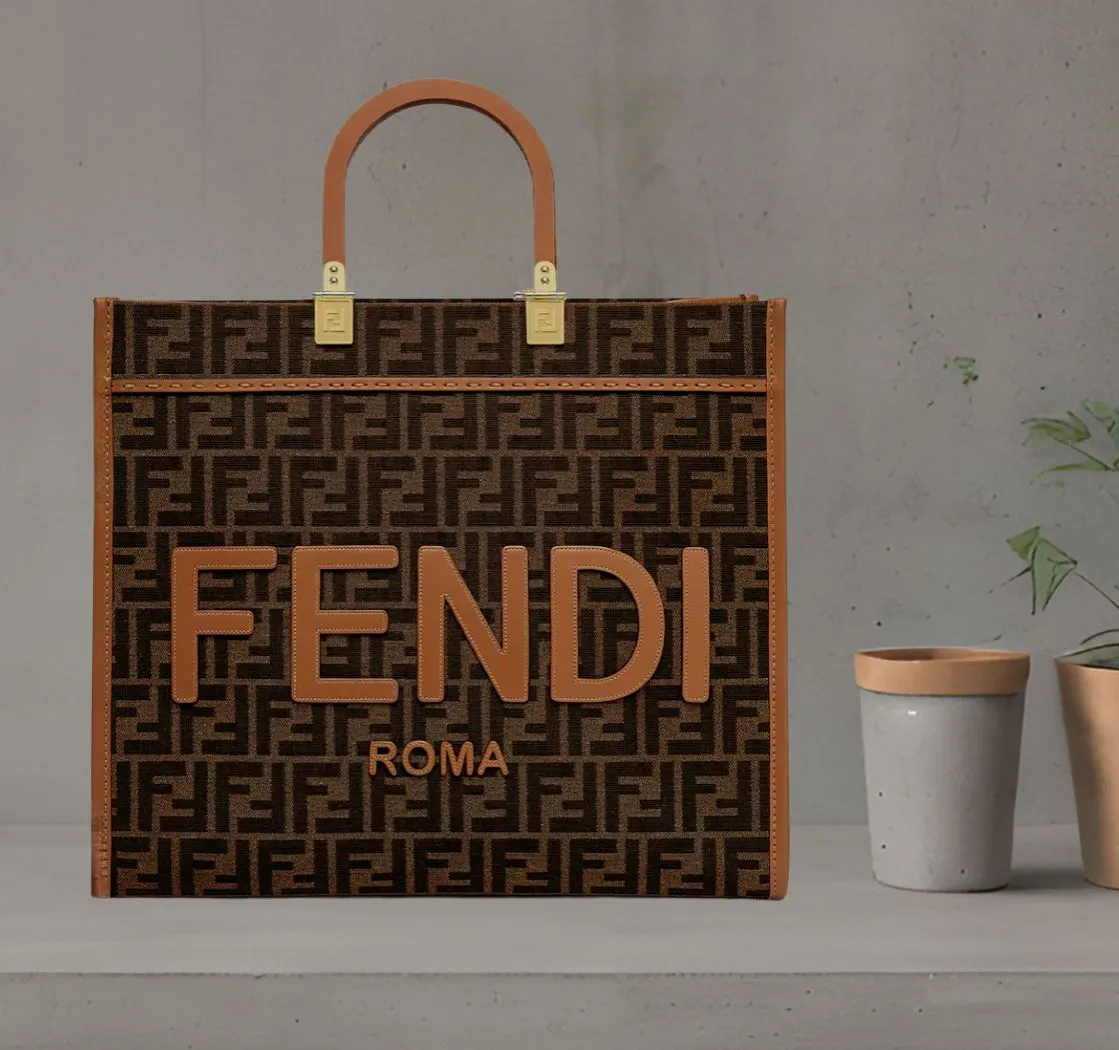 Fendi Sunshine Medium Fabric Brown | Fendi