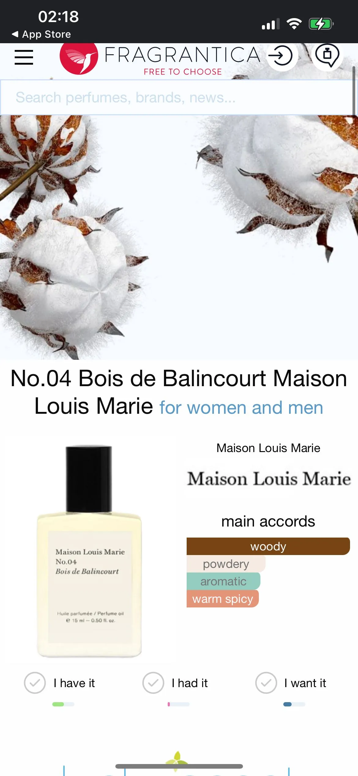 Bois de Balincourt No.04 by Maison buy Louis Marie 1.7oz / 50ml NIB fragrance