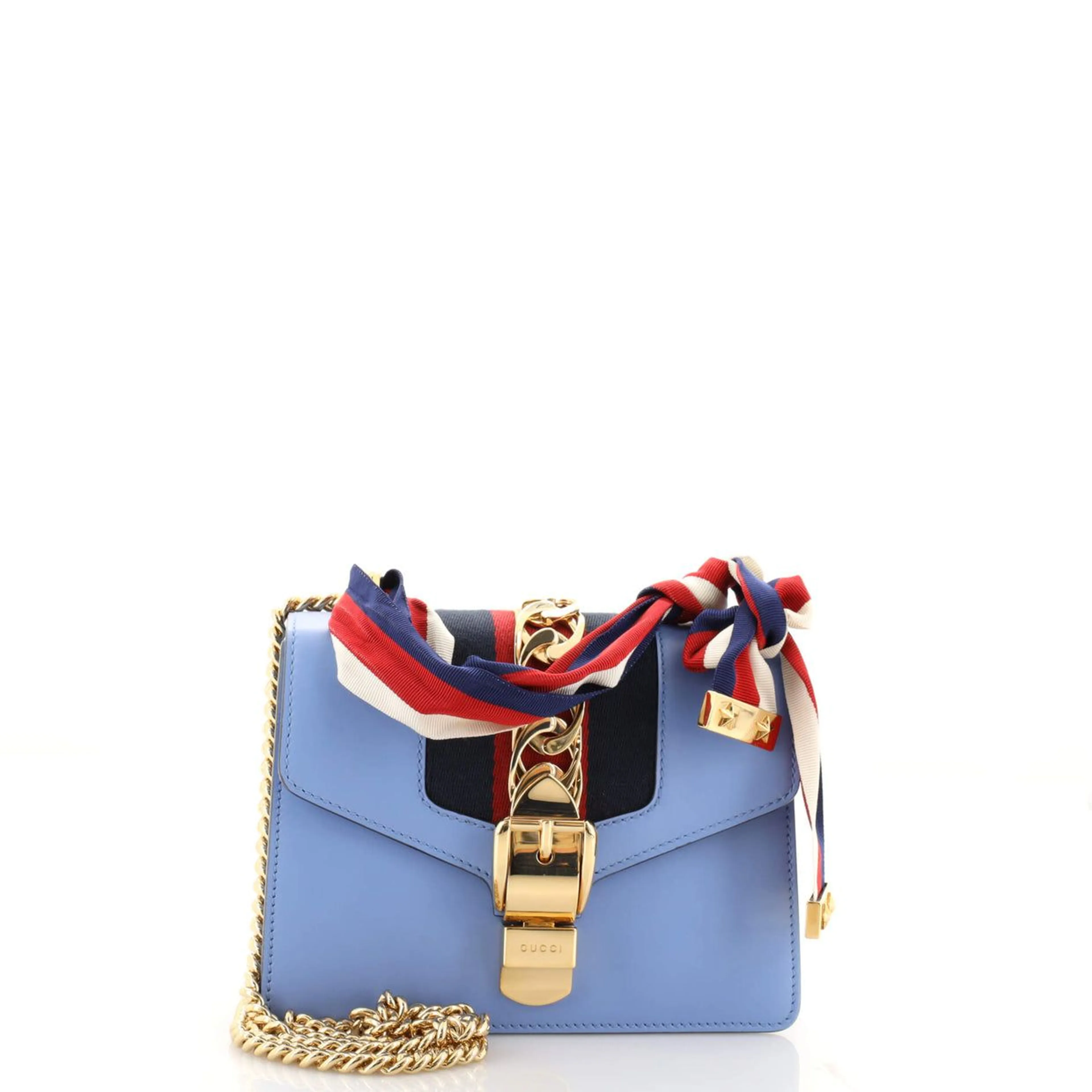 Gucci blue sylvie fashion bag