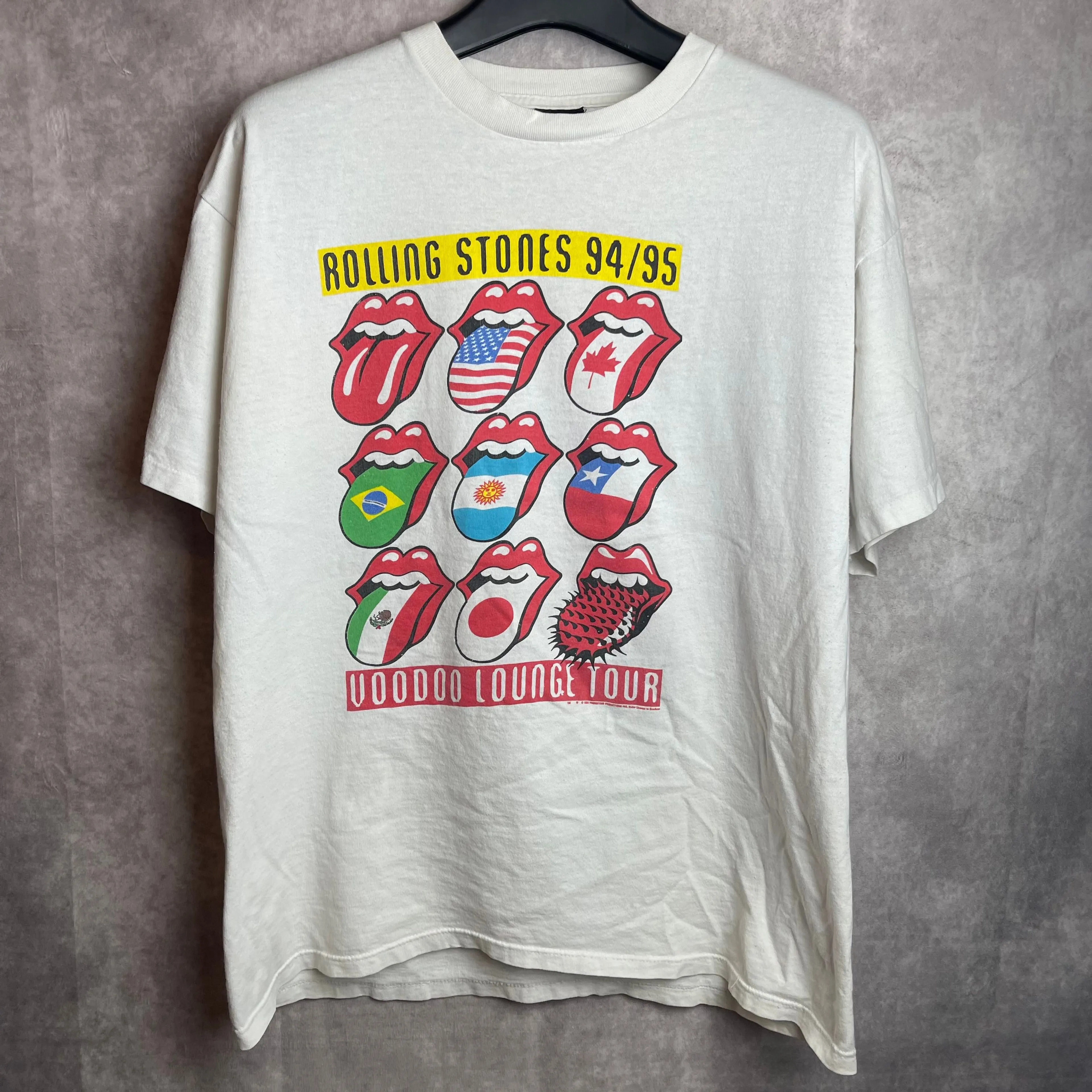 Vintage 1994-1995 90s Rolling Stones Voodoo Lounge Tour Brockum