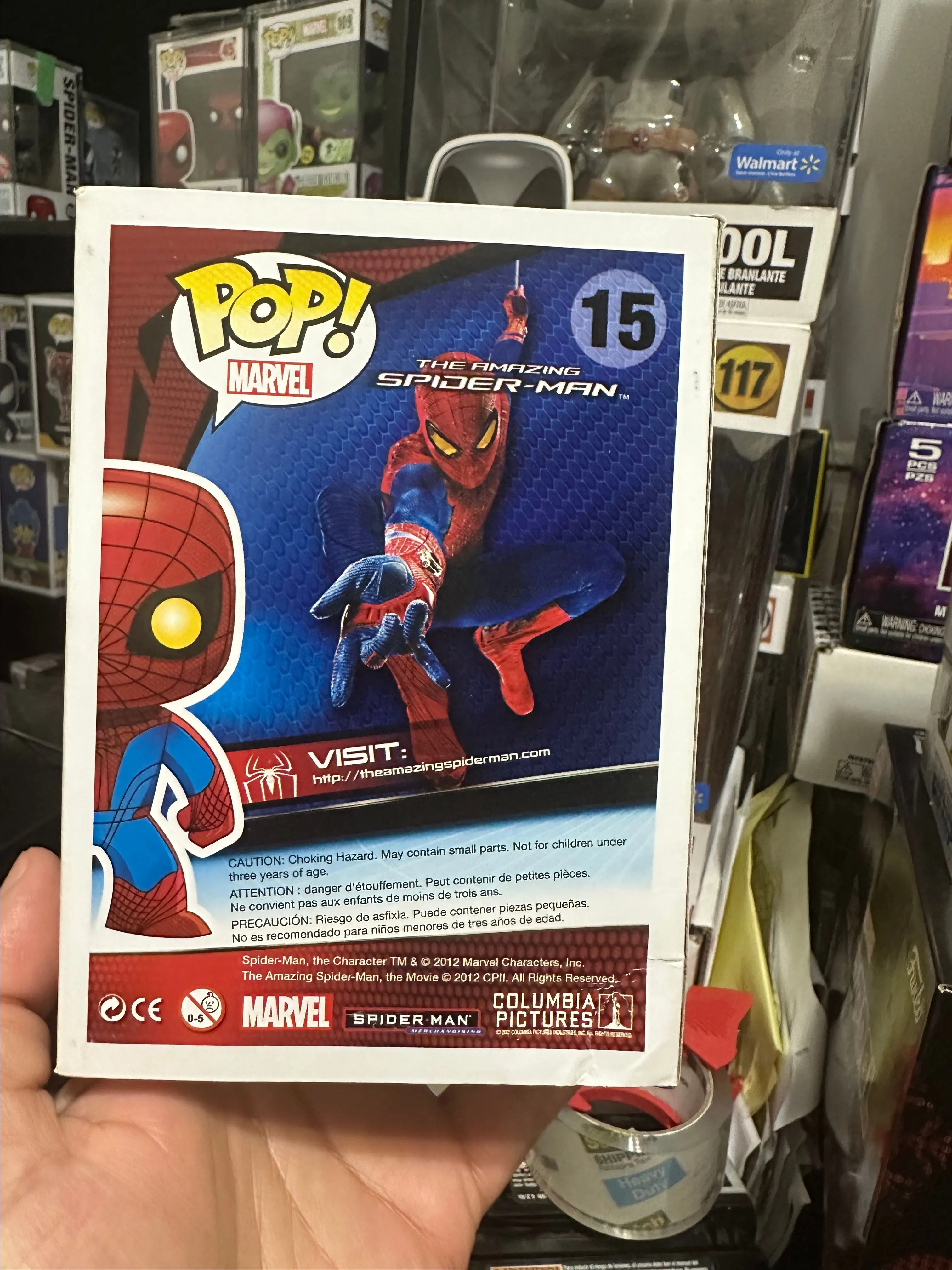 Funko Pop! Marvel Amazing Spider-Man #15 Glow Chase Japan 1,000
