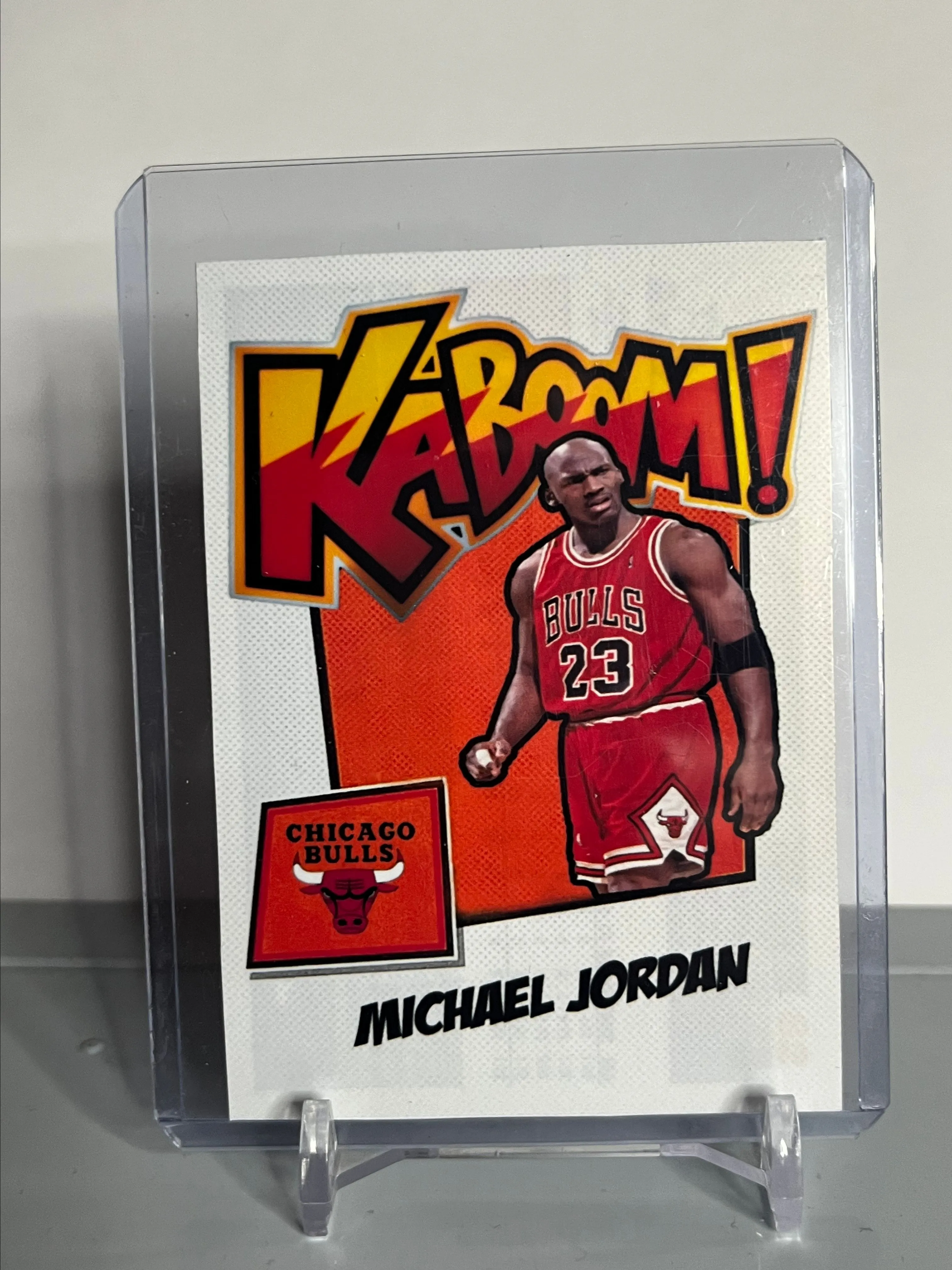 2025 Michael Jordan Chicago Bulls Red Cracked Ice