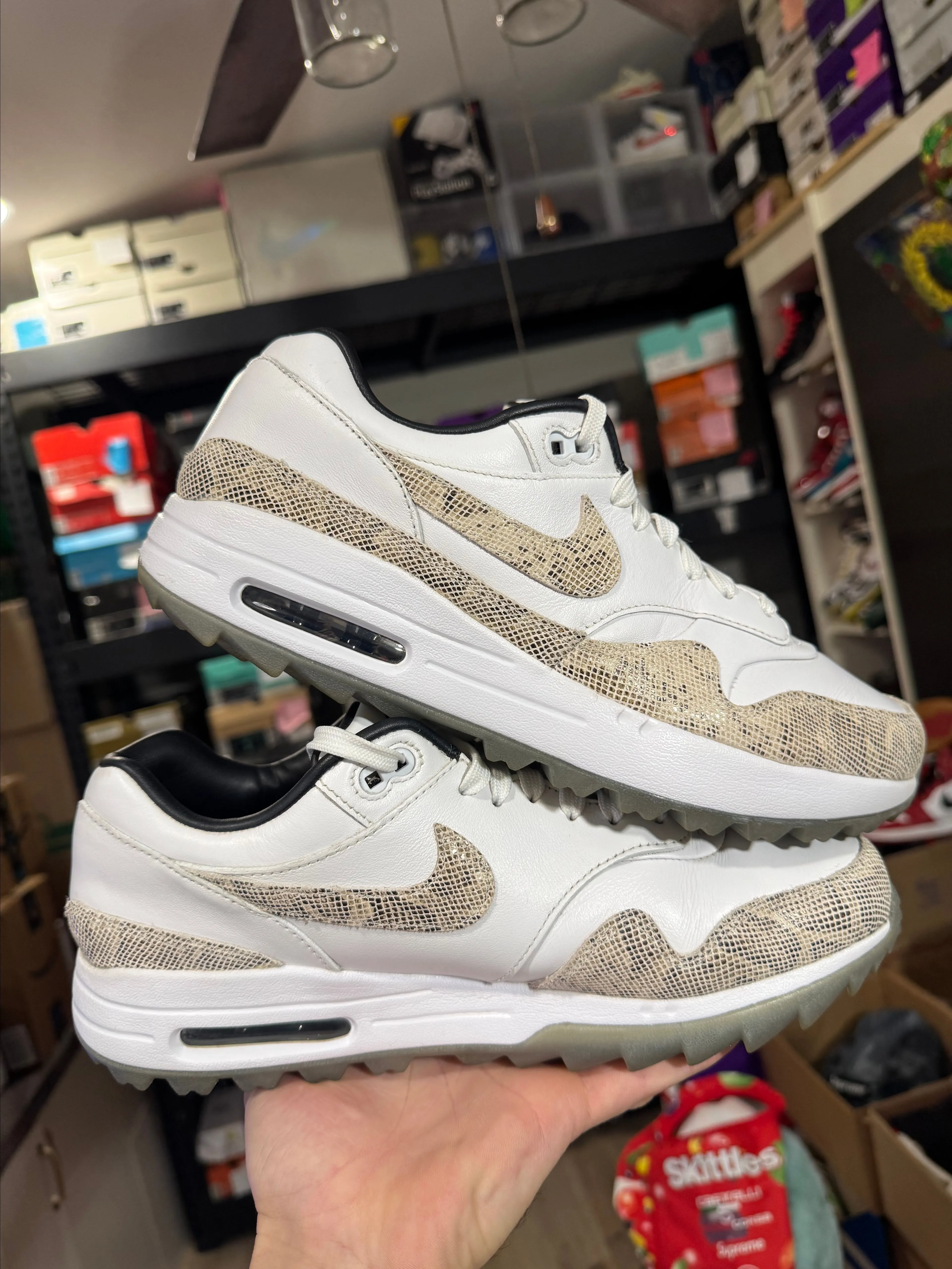 【NIKE GOLF】AIR MAX 1 NRG SNAKESKIN 25.5 Nike Air Max 1 Golf NRG Snakeskin - Nov 2019 - CI6876-101