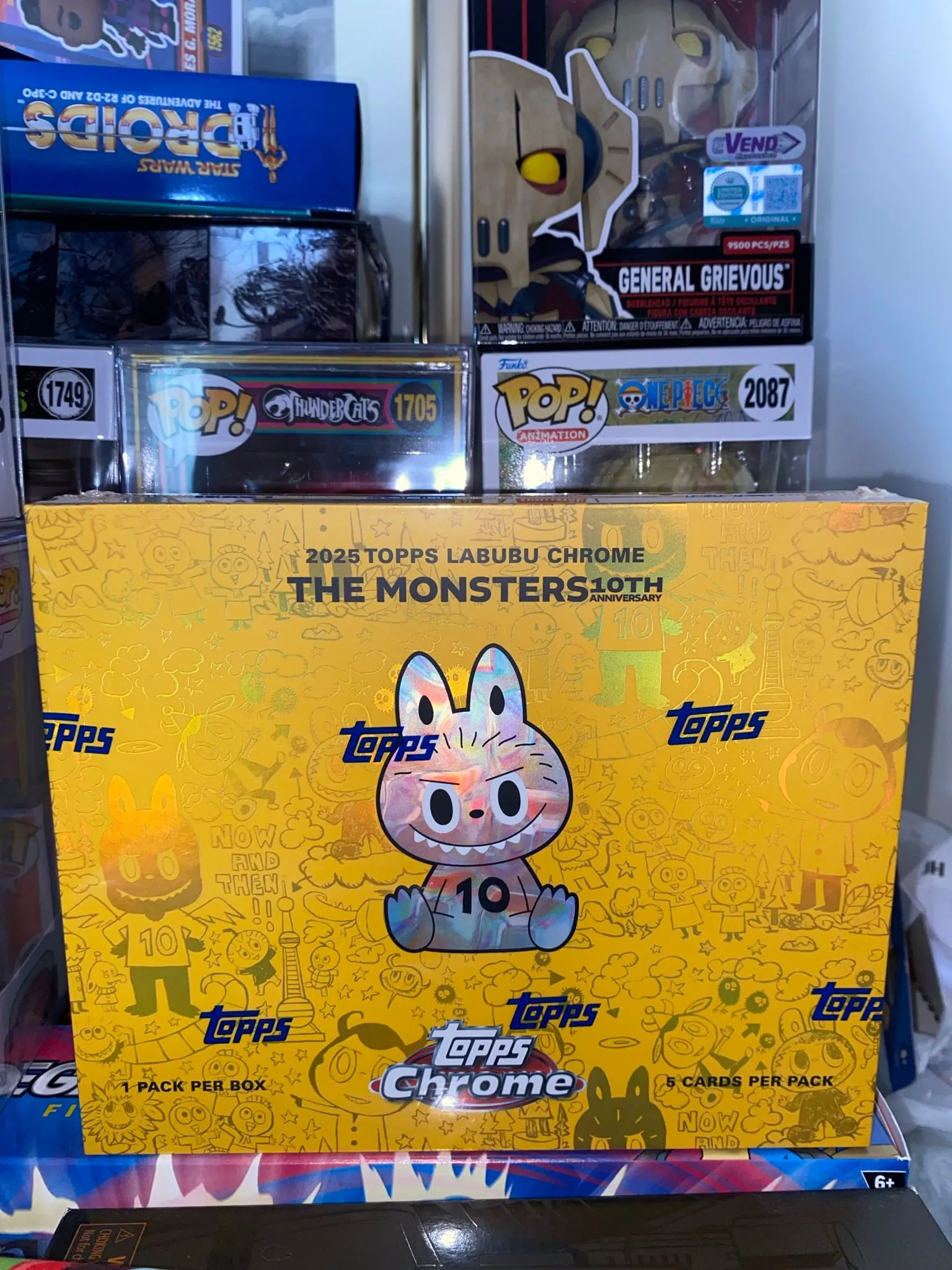 Topps Chrome 2025 Labubu The Monsters 10th Anniversary Hobby Box