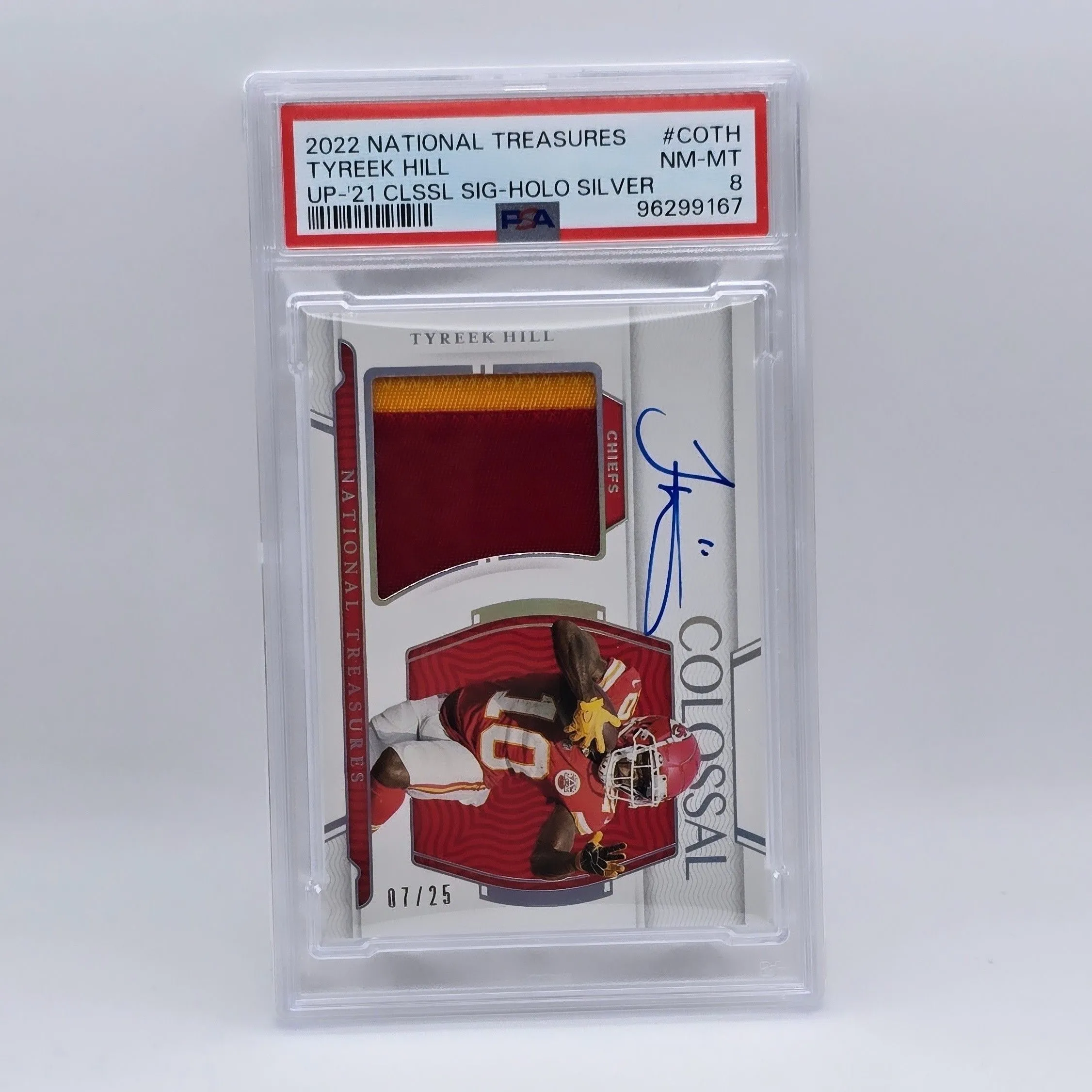 Tyreek Hill National Treasures high quality Autograph Card