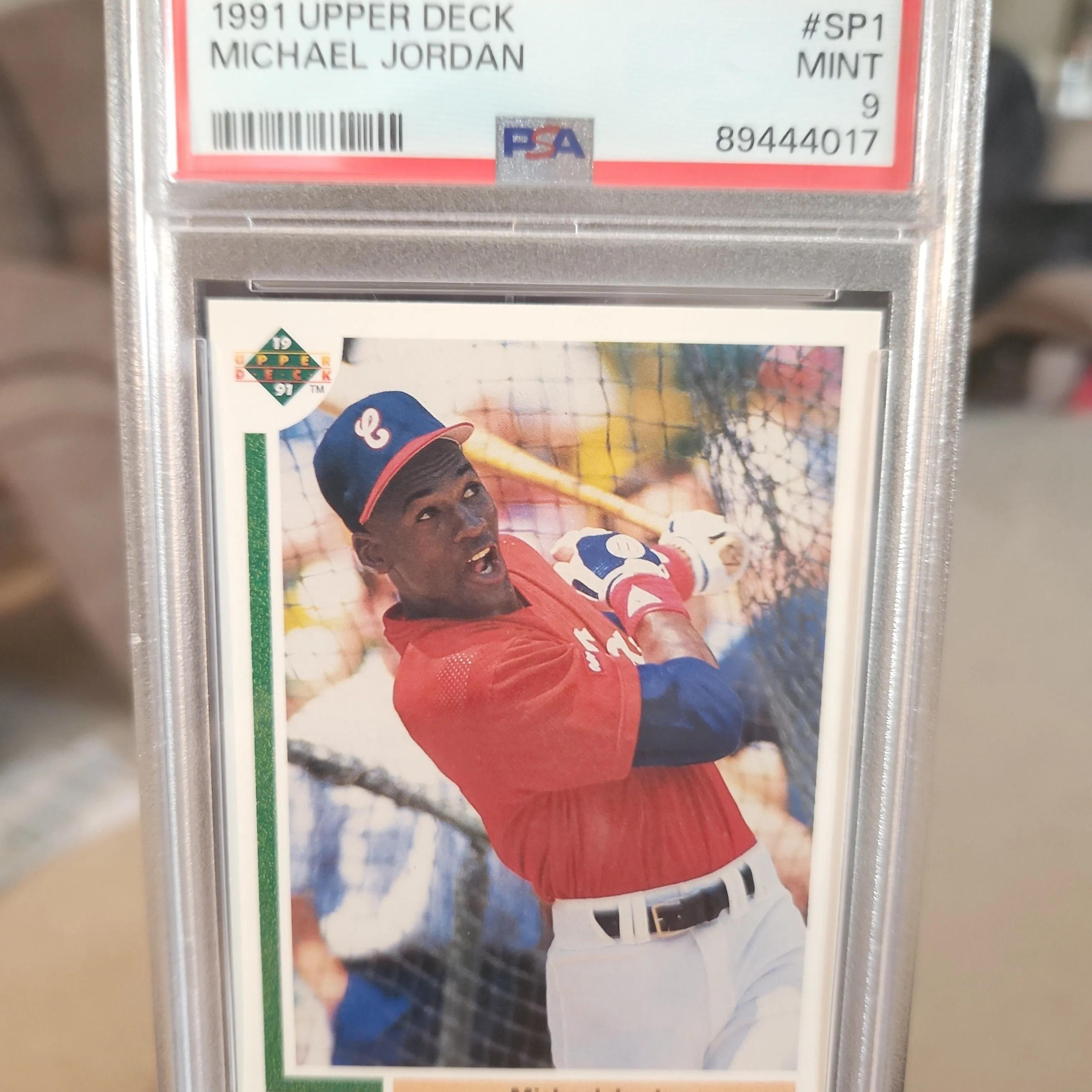 1991 Upper Deck SP1 Michael Jordan PSA 9 top - MINT