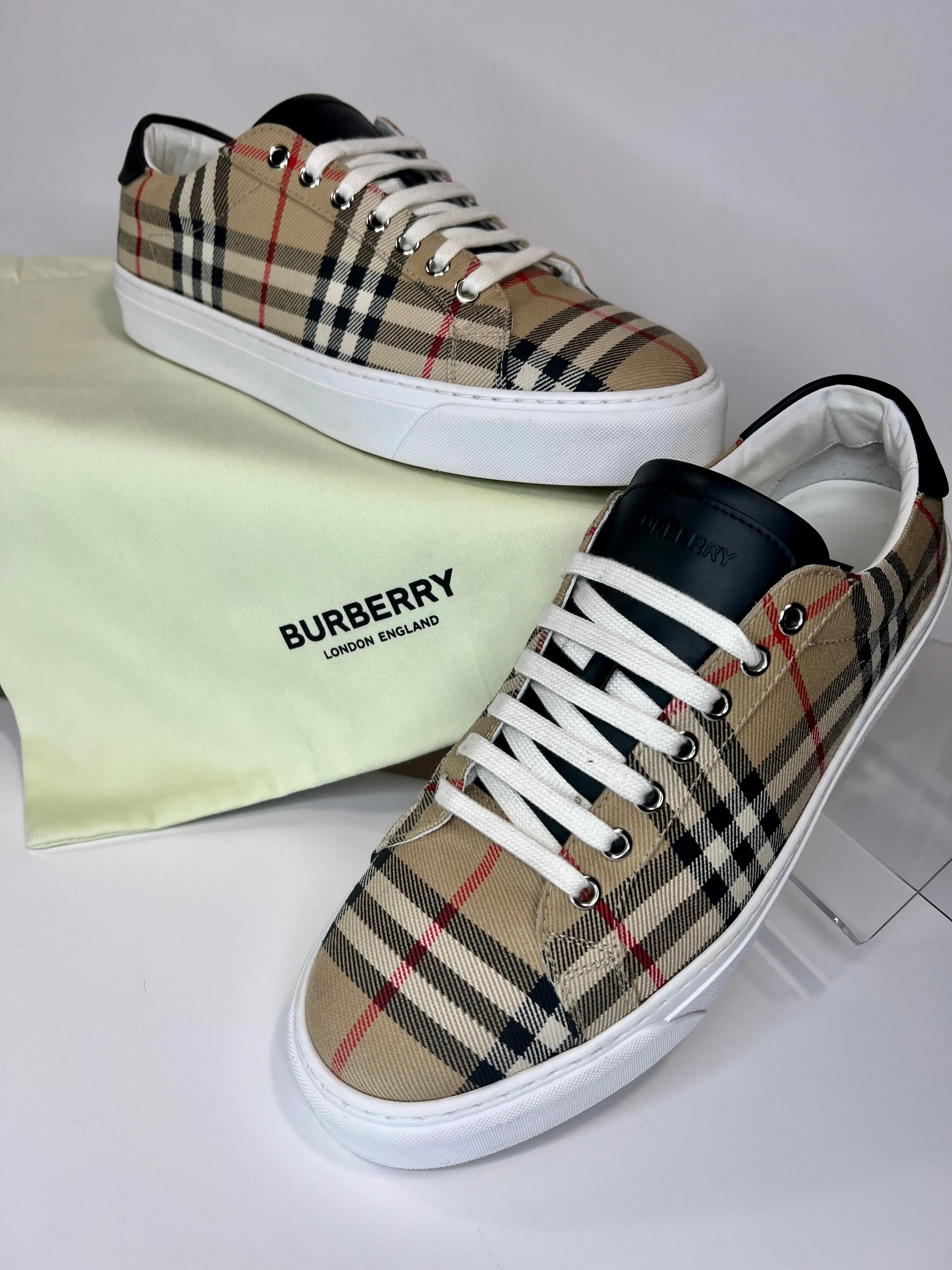 Burberry Check Canvas Low-Top Sneaker · Whatnot: Shop, Sell