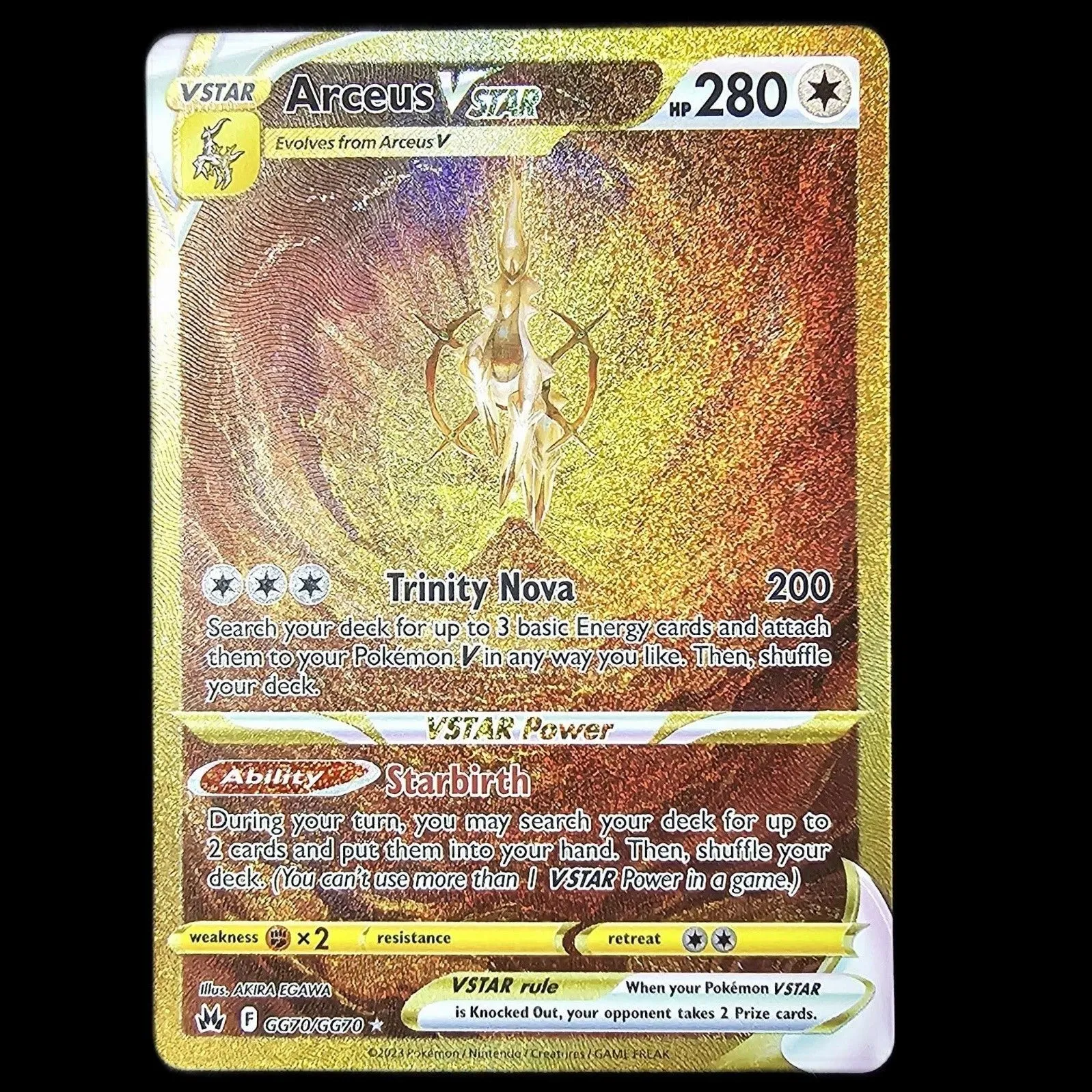 Pokémon Arceus VStar Secret GG70 on sale