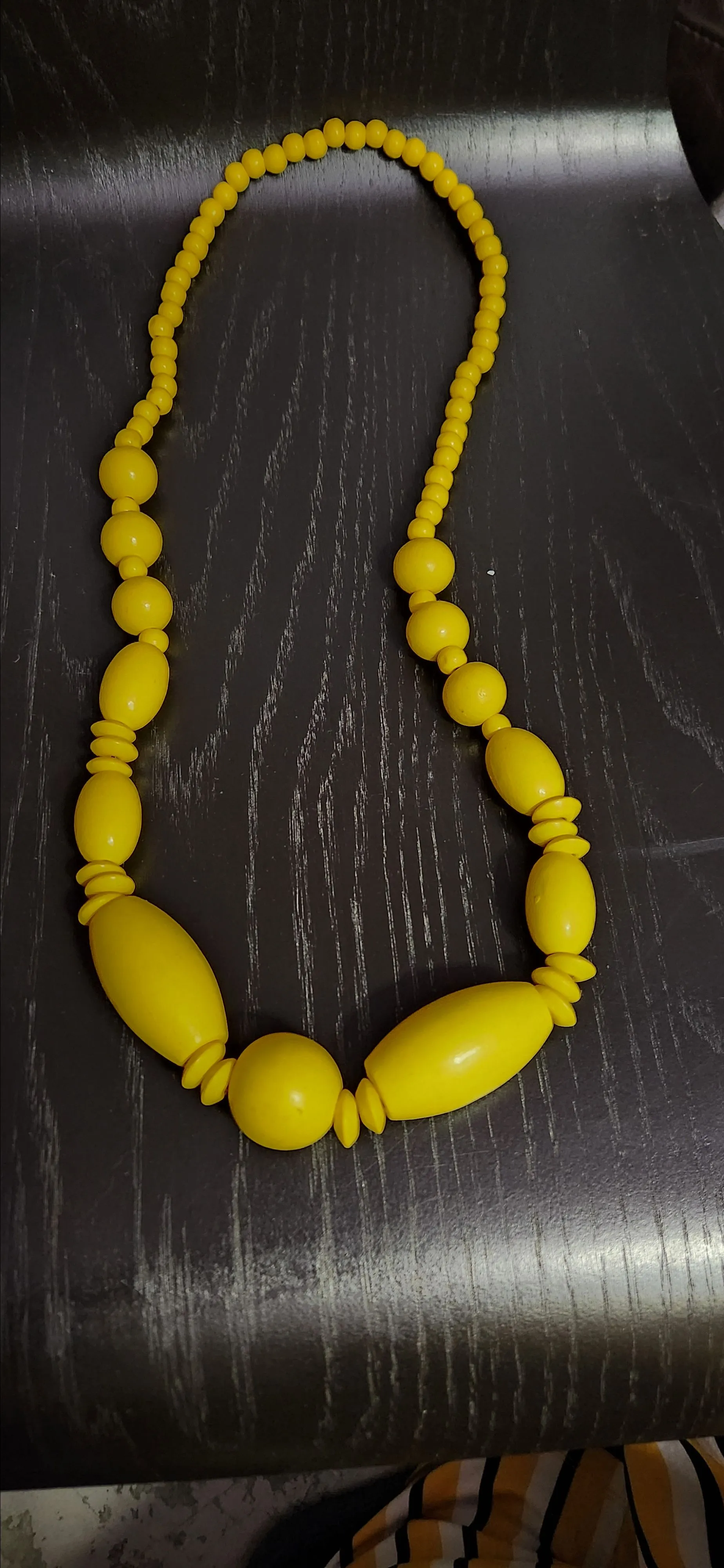 Unisex Tan Necklace with tan and white beads · Whatnot: Buy