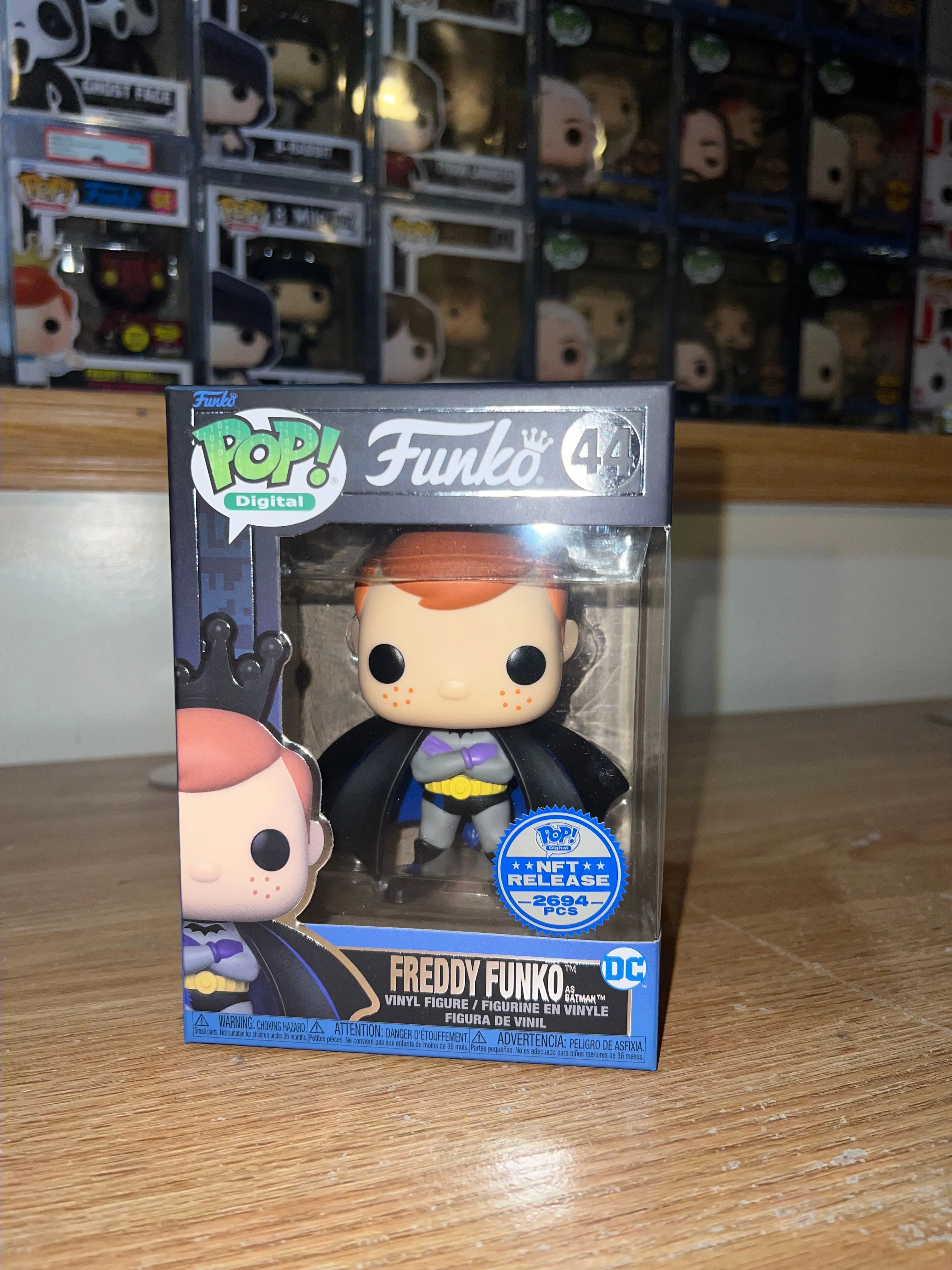 Freddy Funko as Batman NFT Exclusive LE 2694 authentic Funko Pop