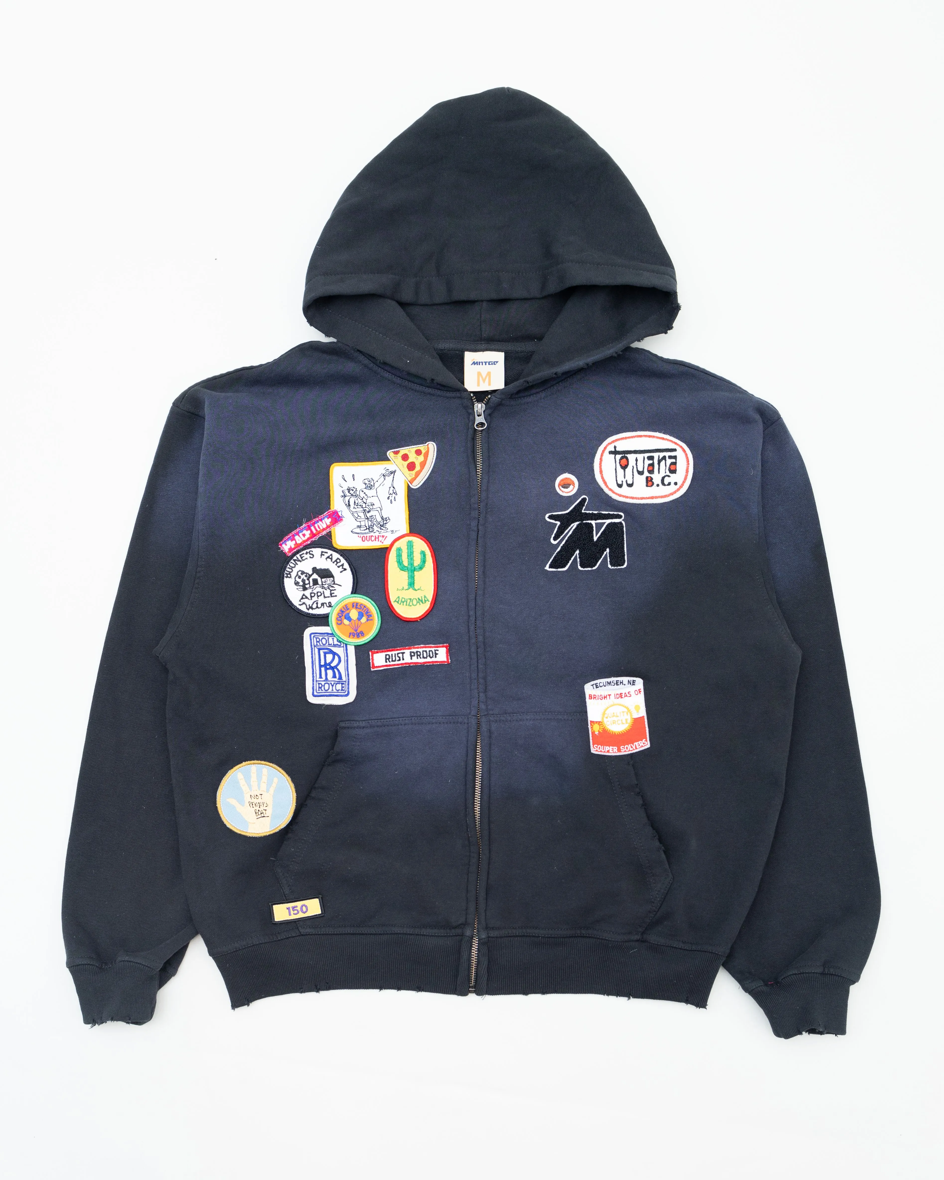 Faded Patchwork Hoodie (Sz M) · Whatnot: Shop, Sell, Connect