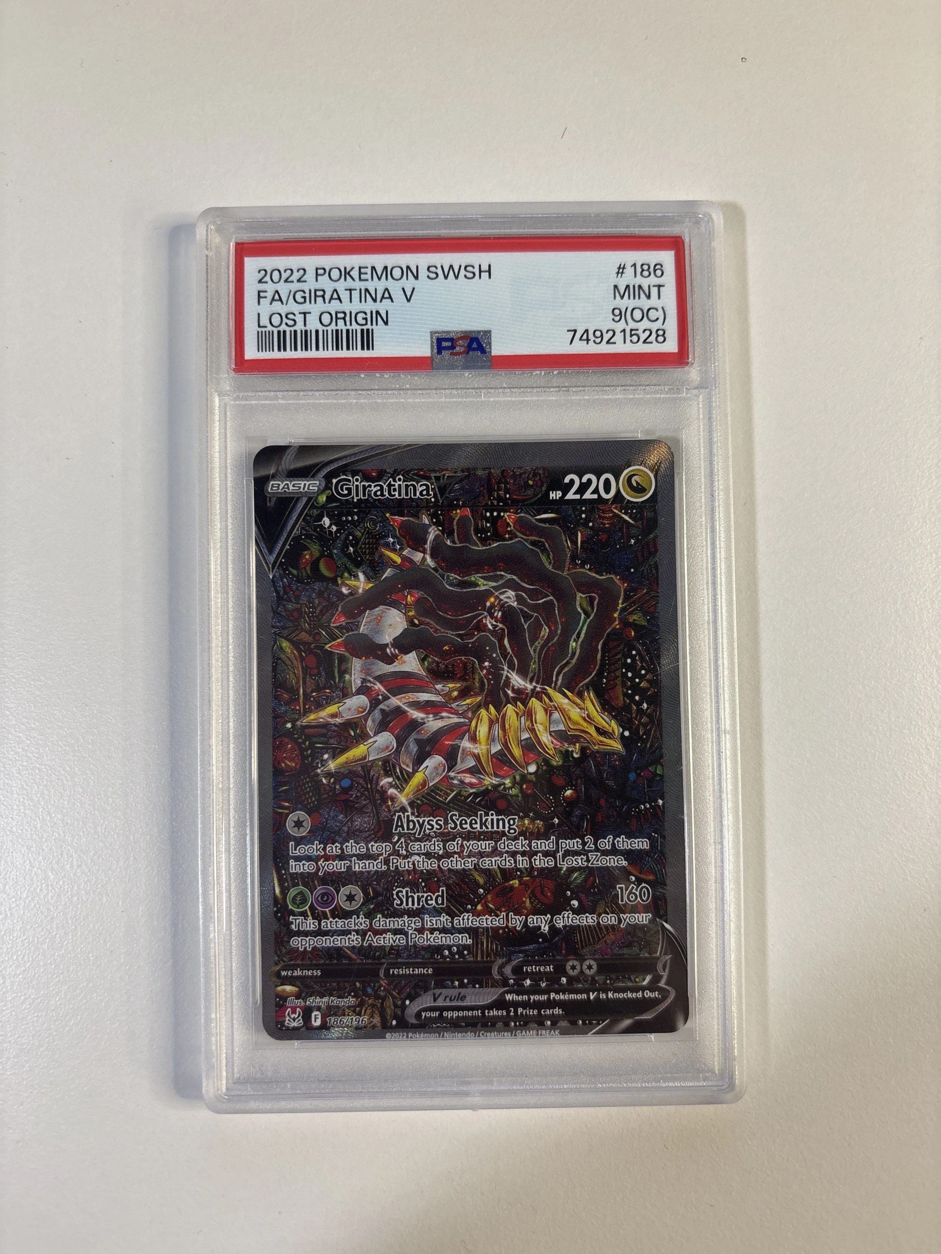 psa9 ギラティナ Giratina V PSA9 PSA 9(OC) 2022 Pokémon SWSH Full Art Giratina V Lost Origin