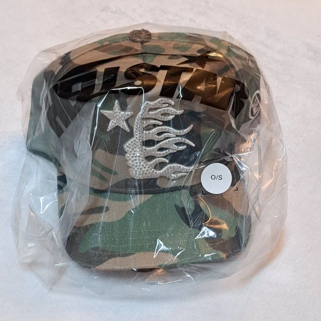 Hellstar Camo Snap-Back Rhinestone Logo · Whatnot: Shop, Sell, Connect