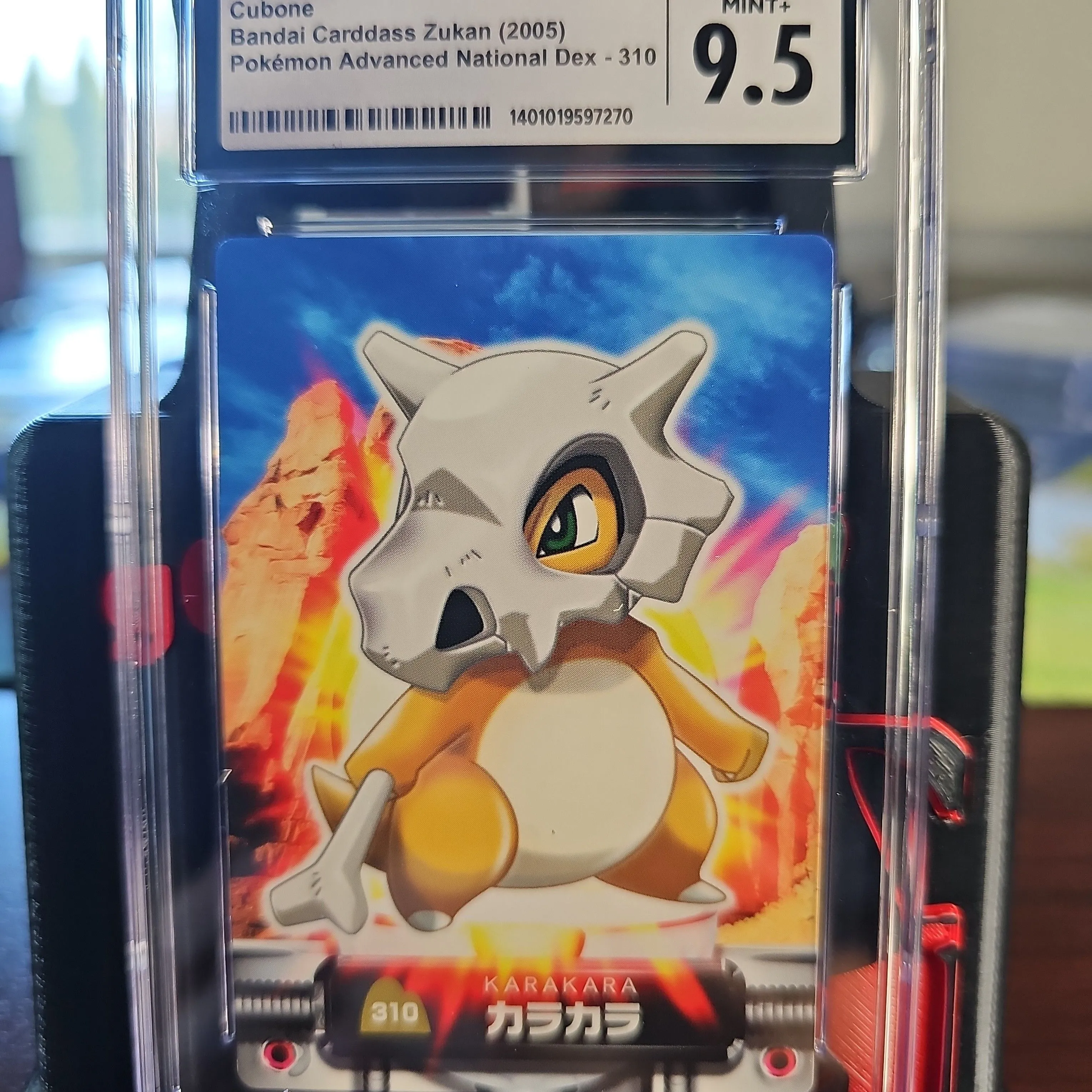 Slab: Pokemon: Bandai Carddass Zukan: Cubone: CGC 9.5. POP 1