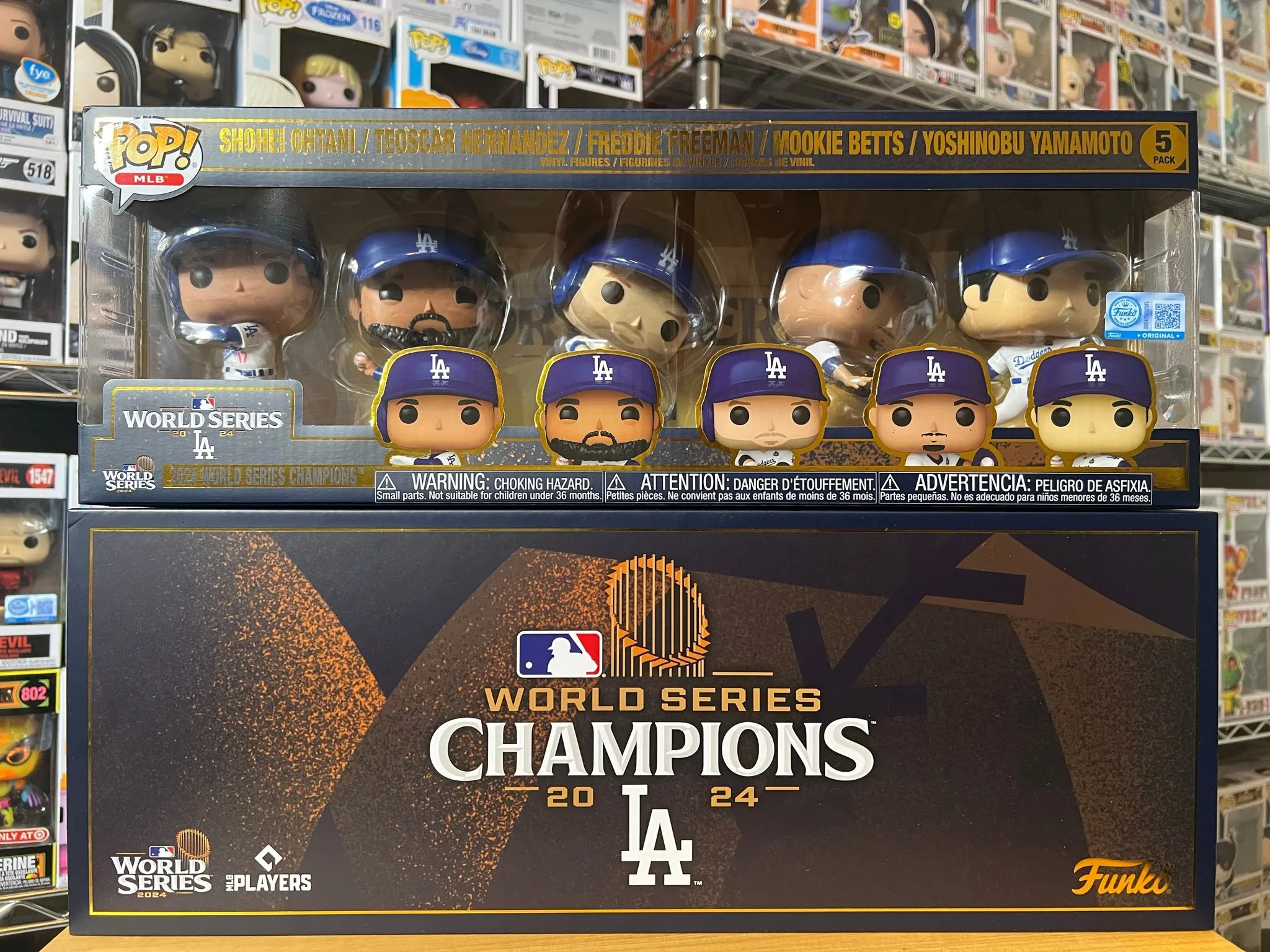funko pop ロサンゼルスドジャース　ワールドシリーズチャンピオン5パック Pop! Los Angeles Dodgers 2024 MLB World Series Champions 5-Pack