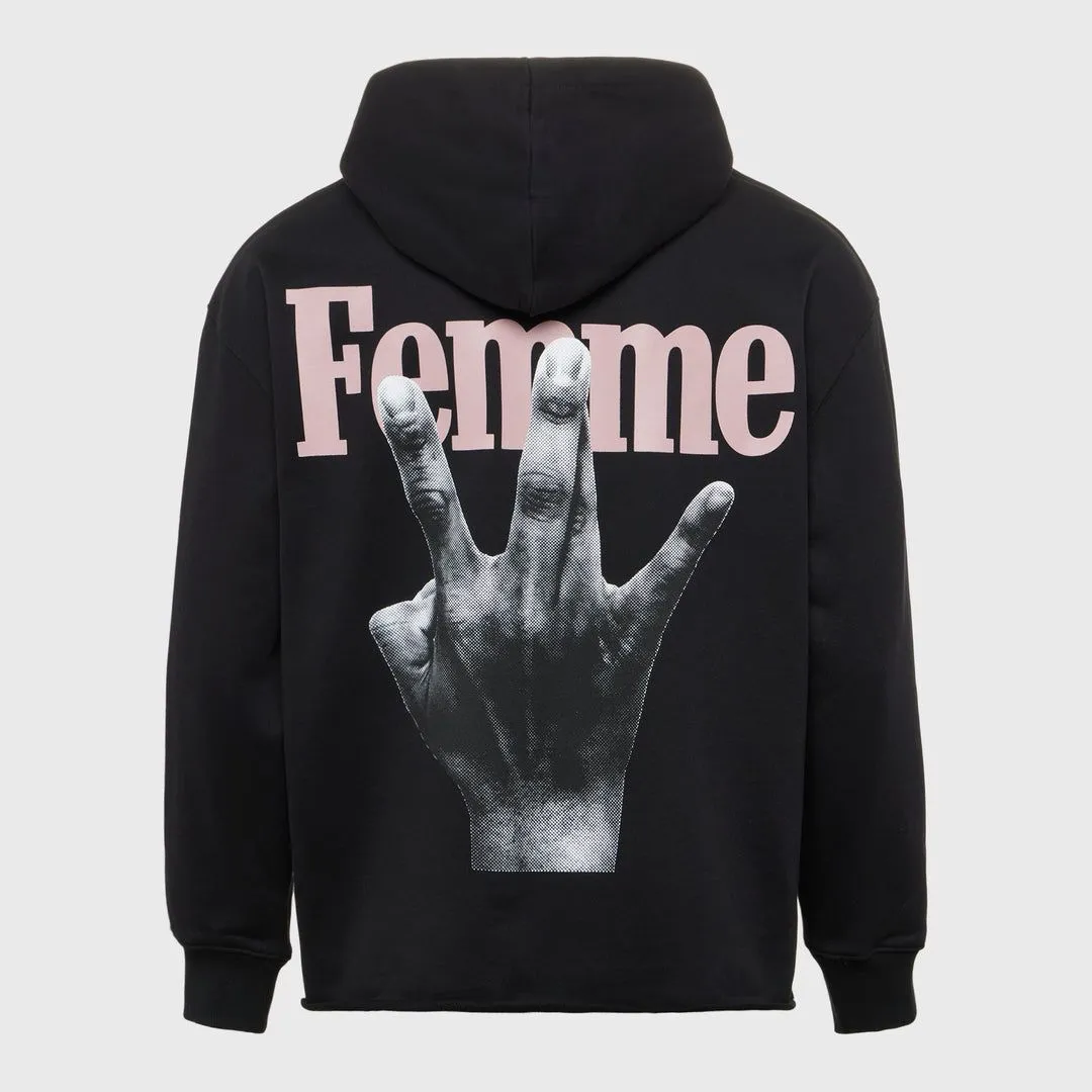 Homme Femme 198 Twisted Finger Hoodie Black Pink Size Medium Whatnot Buy Sell Go Live