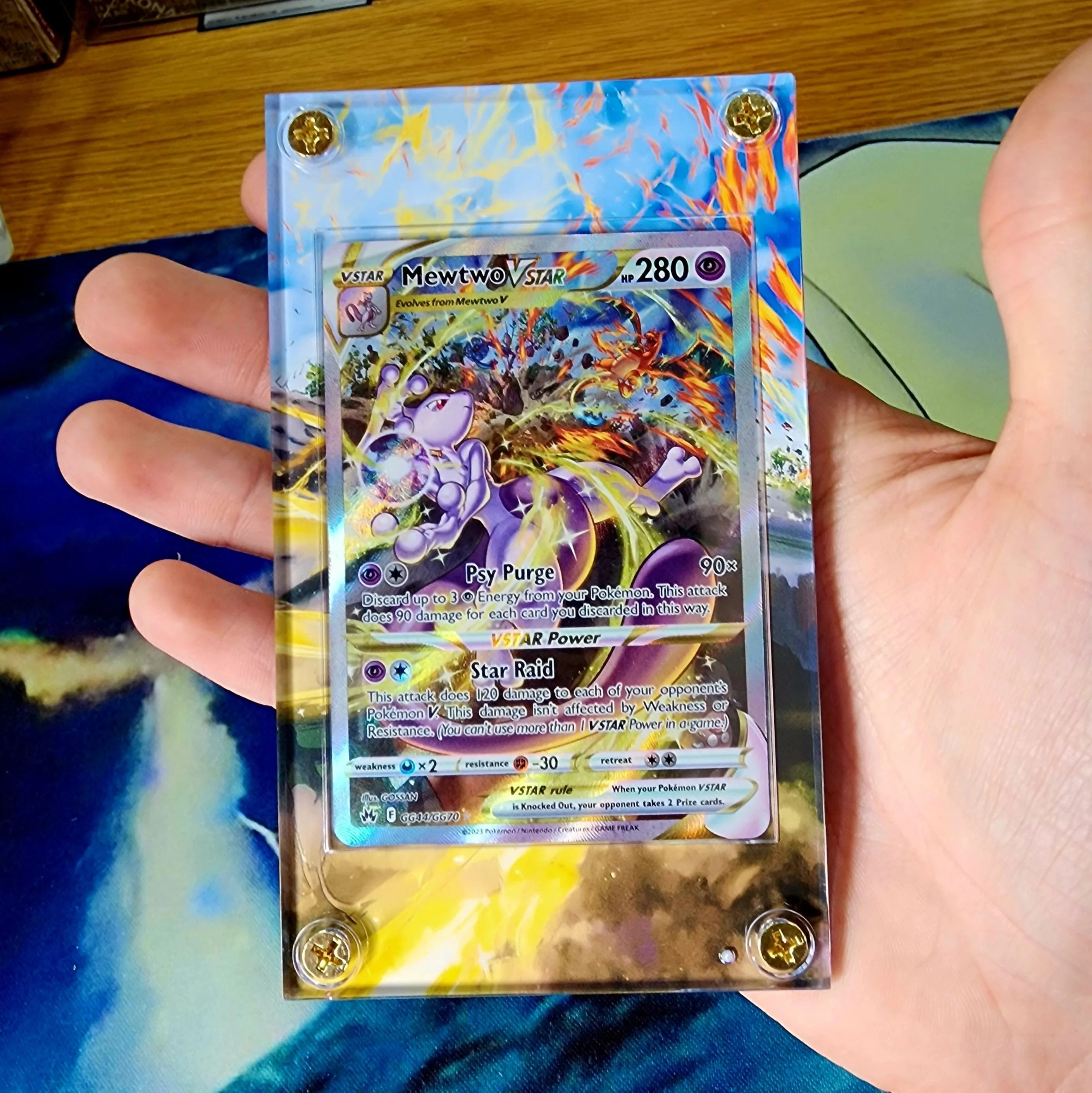 Pokemon Mewtwo Vstar GG40 & Charizard SWSH262 Crown Zenith