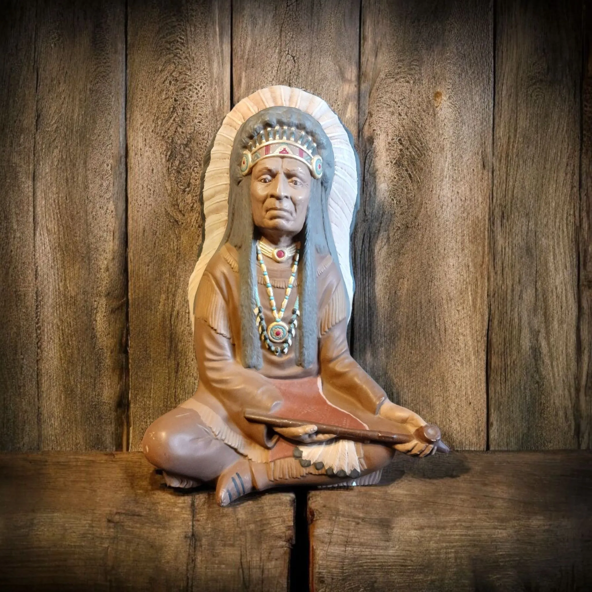 Vtg 1974 Byron Molds Native American Chief Statue · Whatnot: Shop