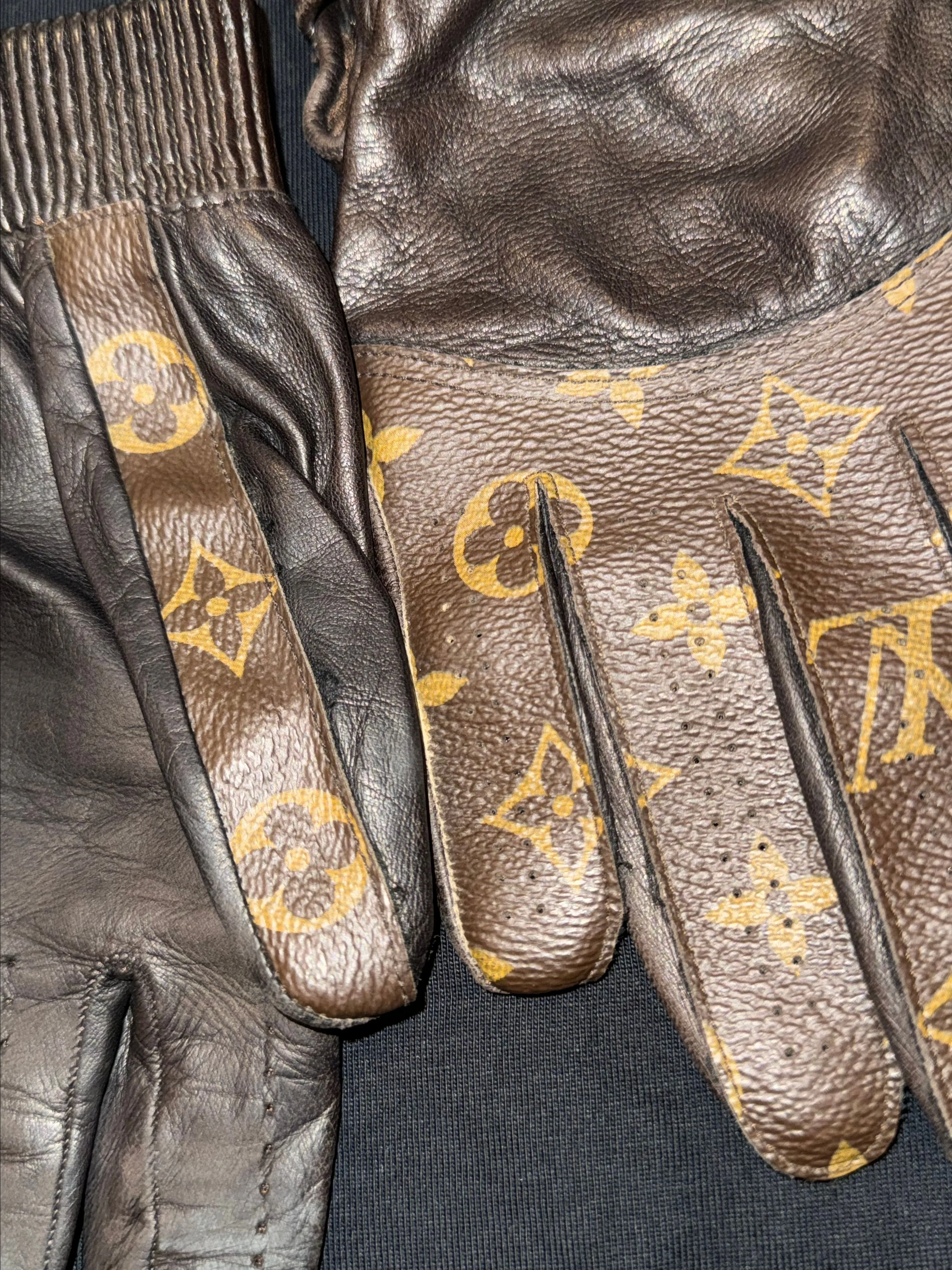 Louis Vuitton x Supreme Leather Gloves · Whatnot: Shop, Sell, Connect