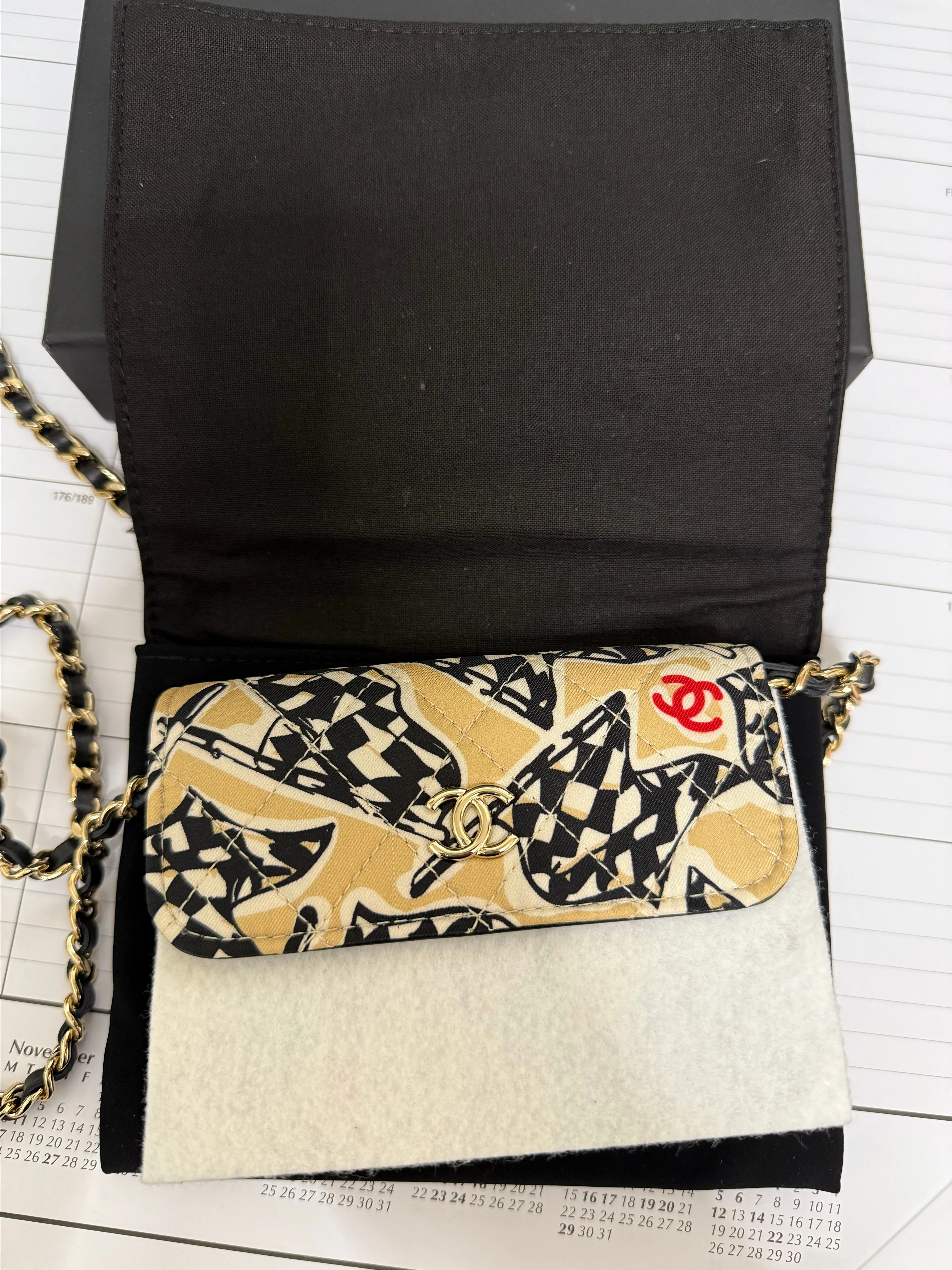 CHANEL Novelty Mini Flap Chain Shoulder and Crossbody Bag