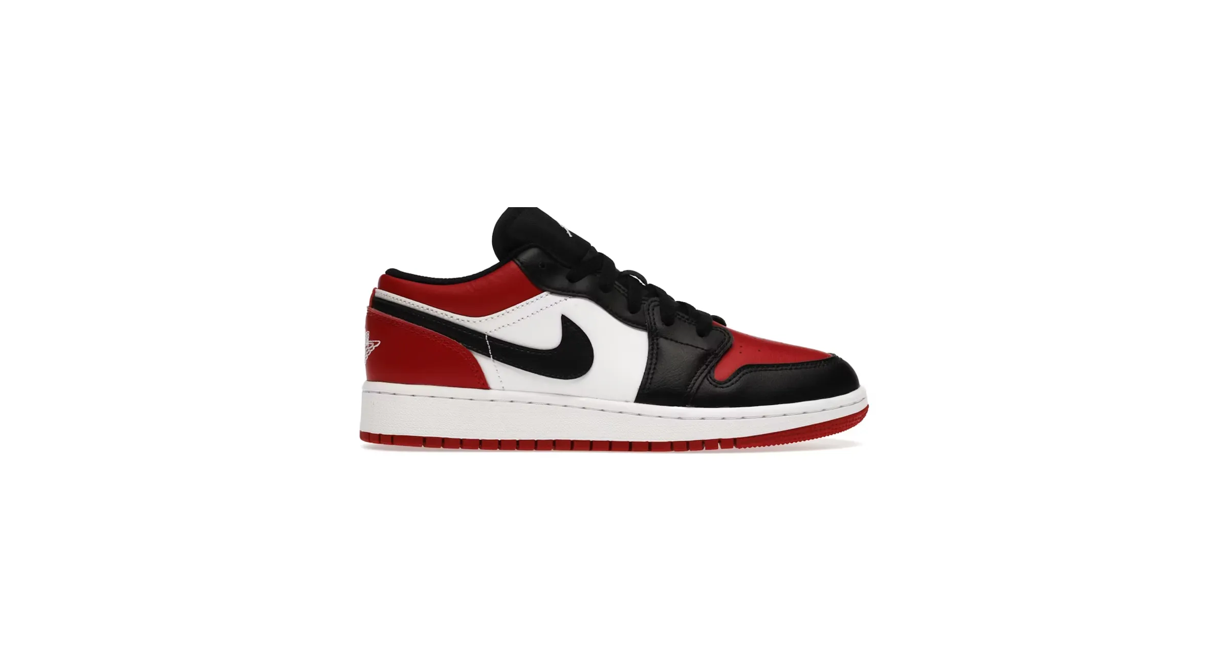 Air jordan 1 Low Bred hot Toe (GS)