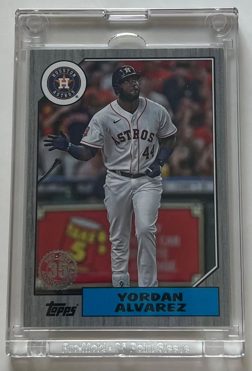 2022 Topps Yordan Alvarez 1/1 Platinum 35th Anniversary GEM MINT