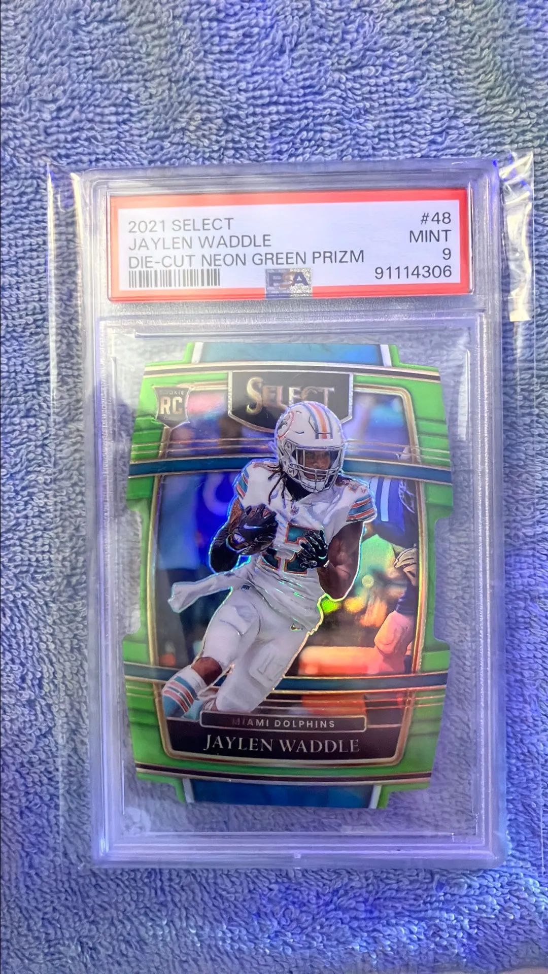 2022 Donruss Diecut Jaylen Waddle online /75