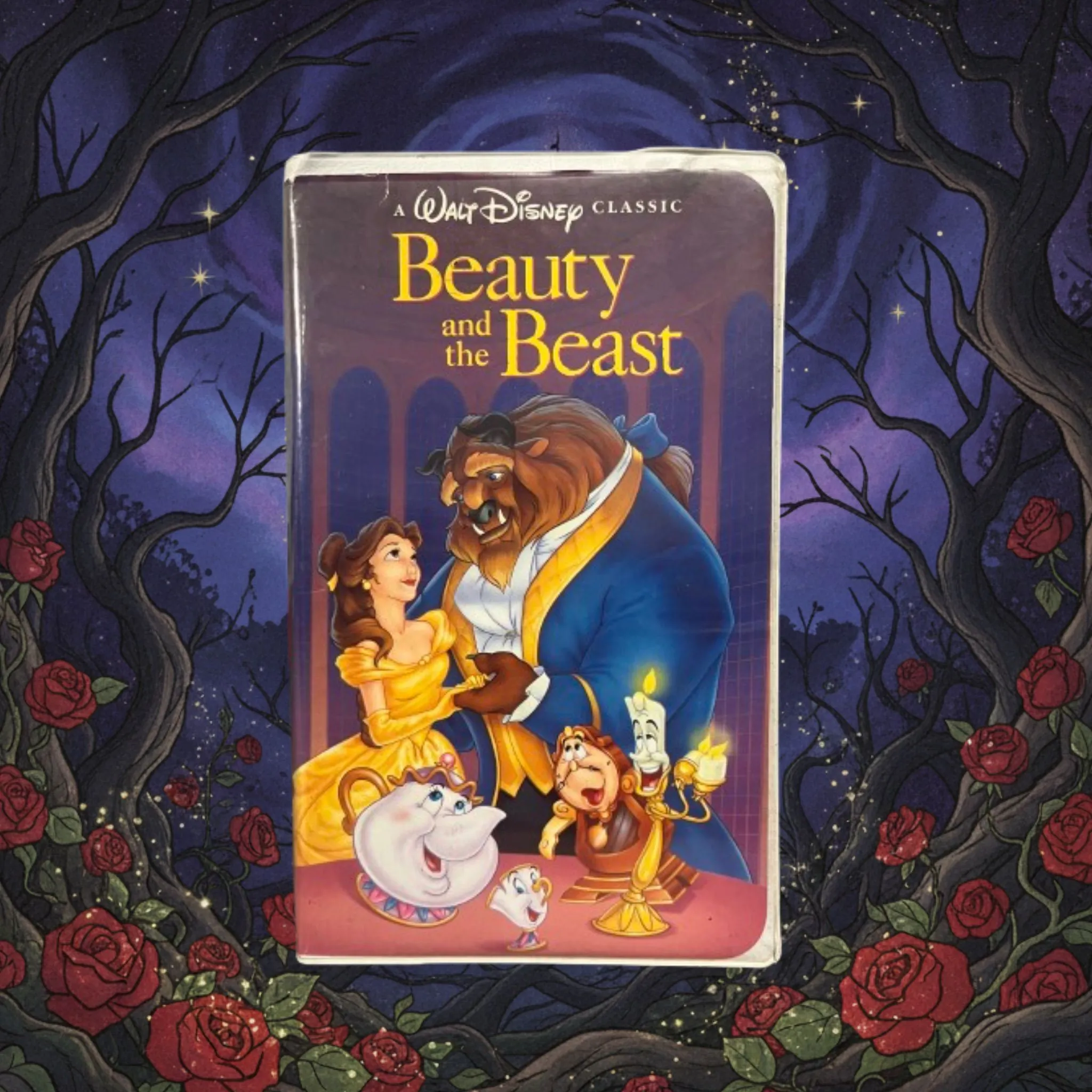 VINTAGE* Beauty and the Beast (1992 VHS, Walt Disney Classic