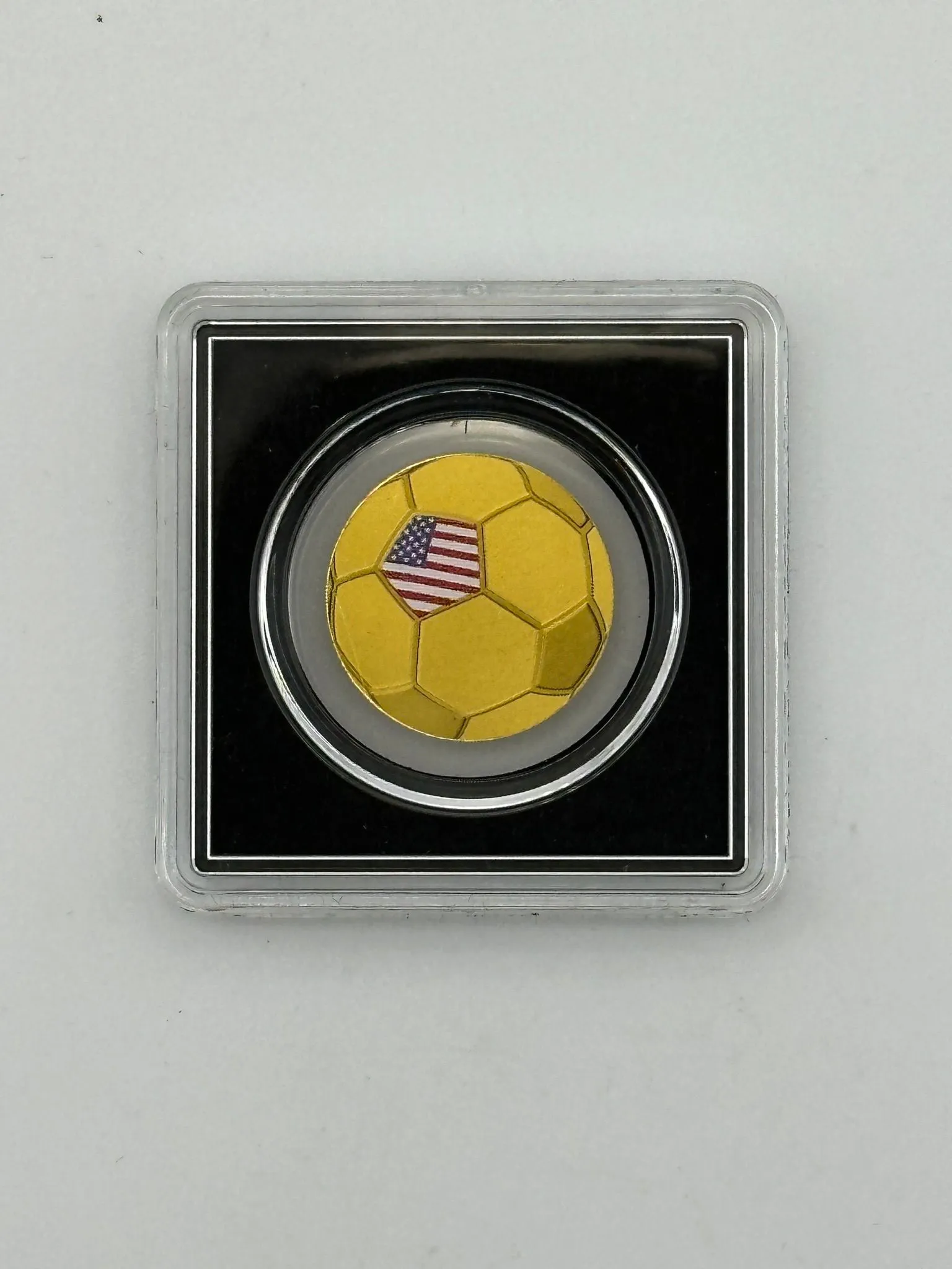 1/1000 Oz .999 Gold American Soccer Ball Republic Of Chad 3000