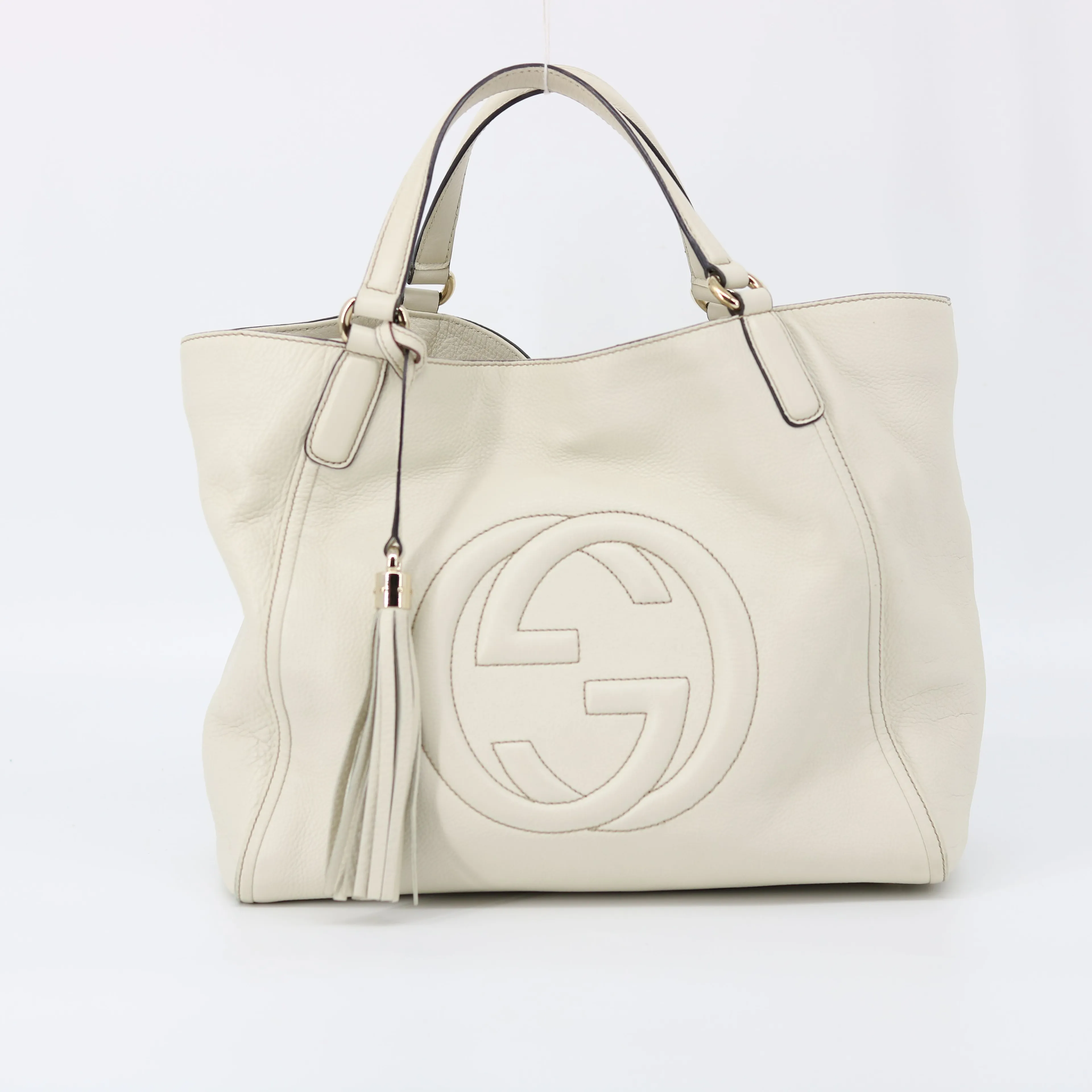 Gucci White Soho Medium Leather Shoulder Bag #1456 · Whatnot: Buy, Sell &  Go Live