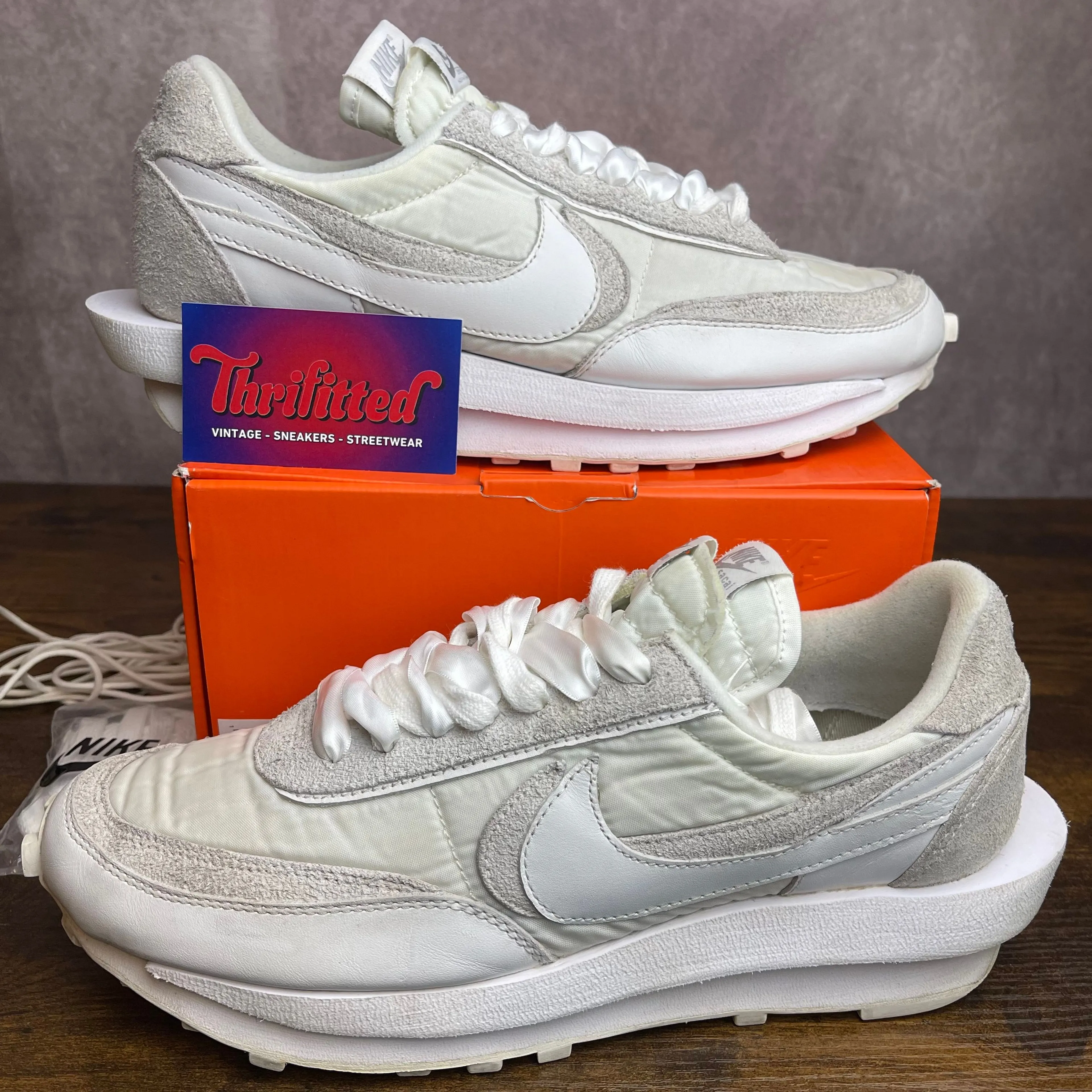 Nike sacai x LDWaffle White Nylon Size 11 BV0073-101 OG Rare Men's Gym  Sneakers · Whatnot: Buy, Sell & Go Live