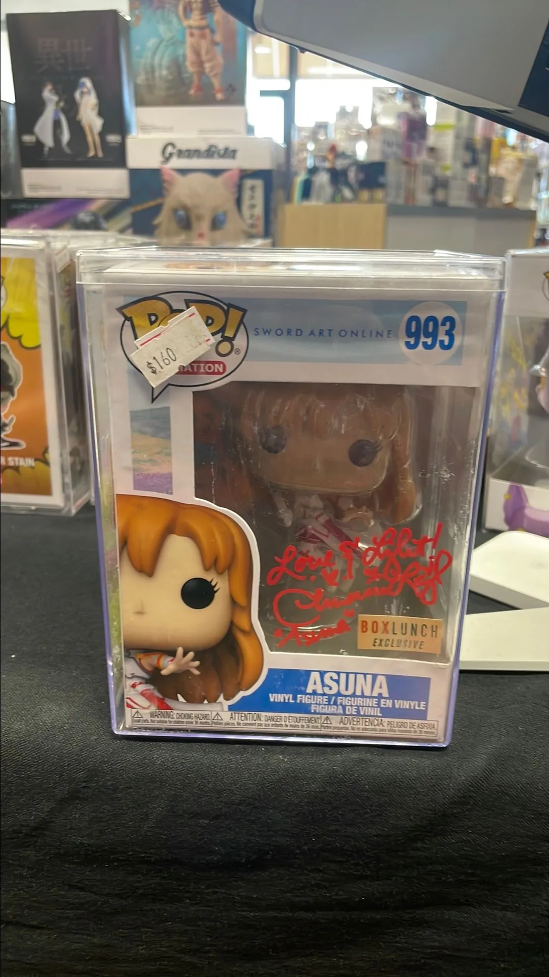 Asuna signed Funko store Pop