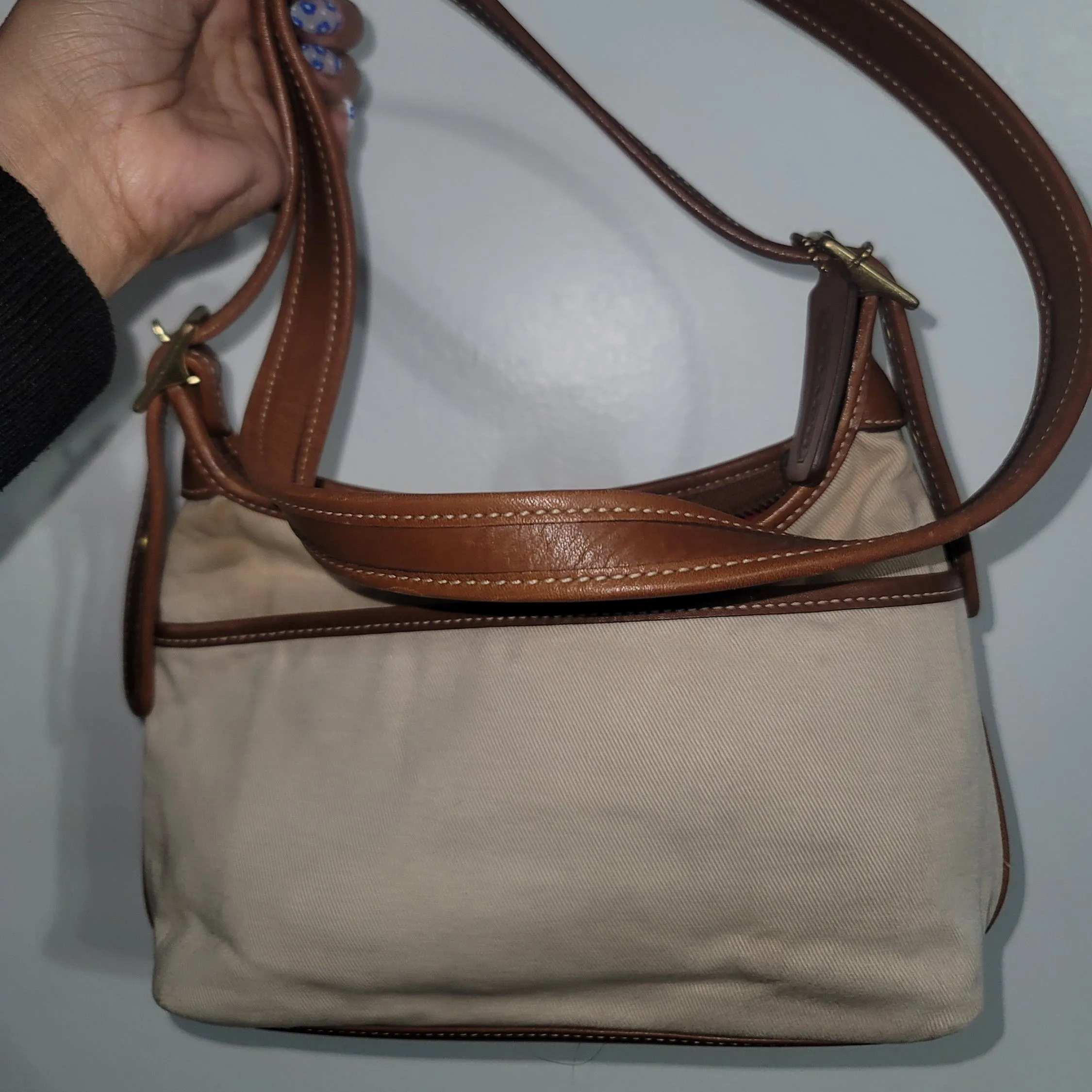 Vintage COACH Gallery Pocket Satchel Bag バッグ Vintage