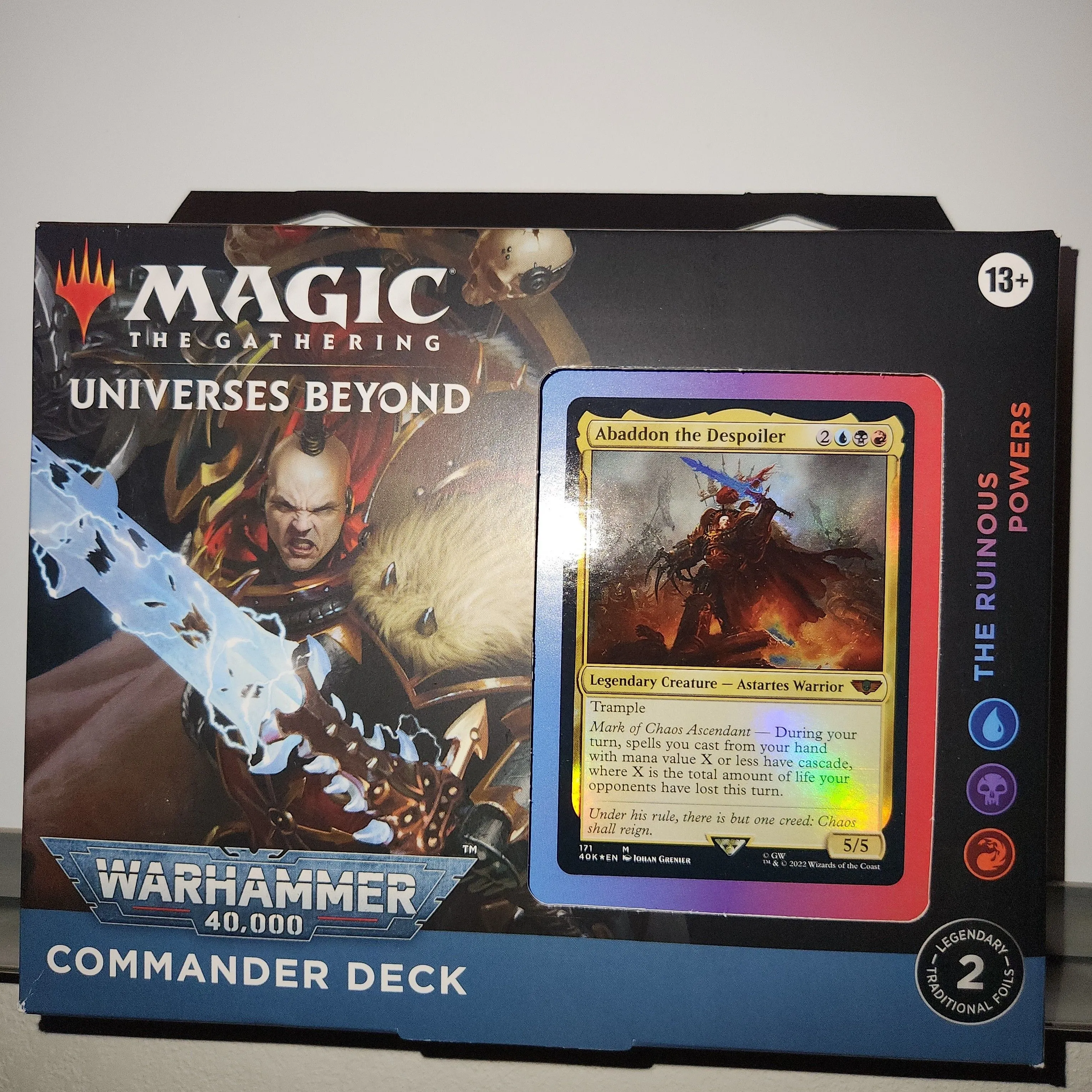 Magic The Gathering MTG outlet Warhammer 40K The Ruinous Powers Commander Deck