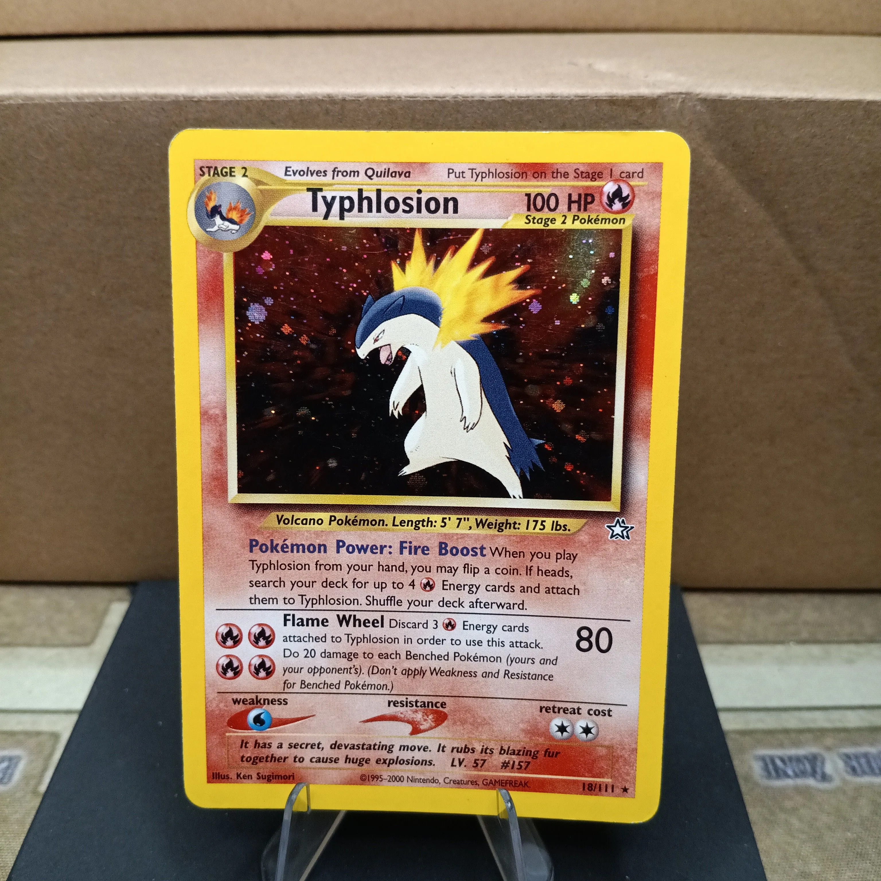 Pokemon authentic Typhlosion 18