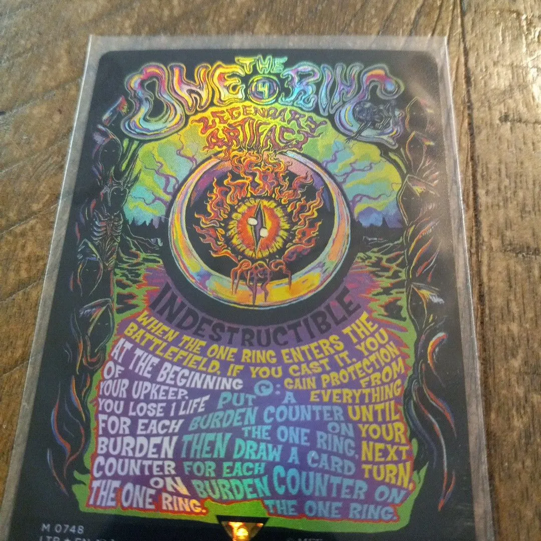 mtg Lord of the rings Poster foil THE ONE RING · Whatnot