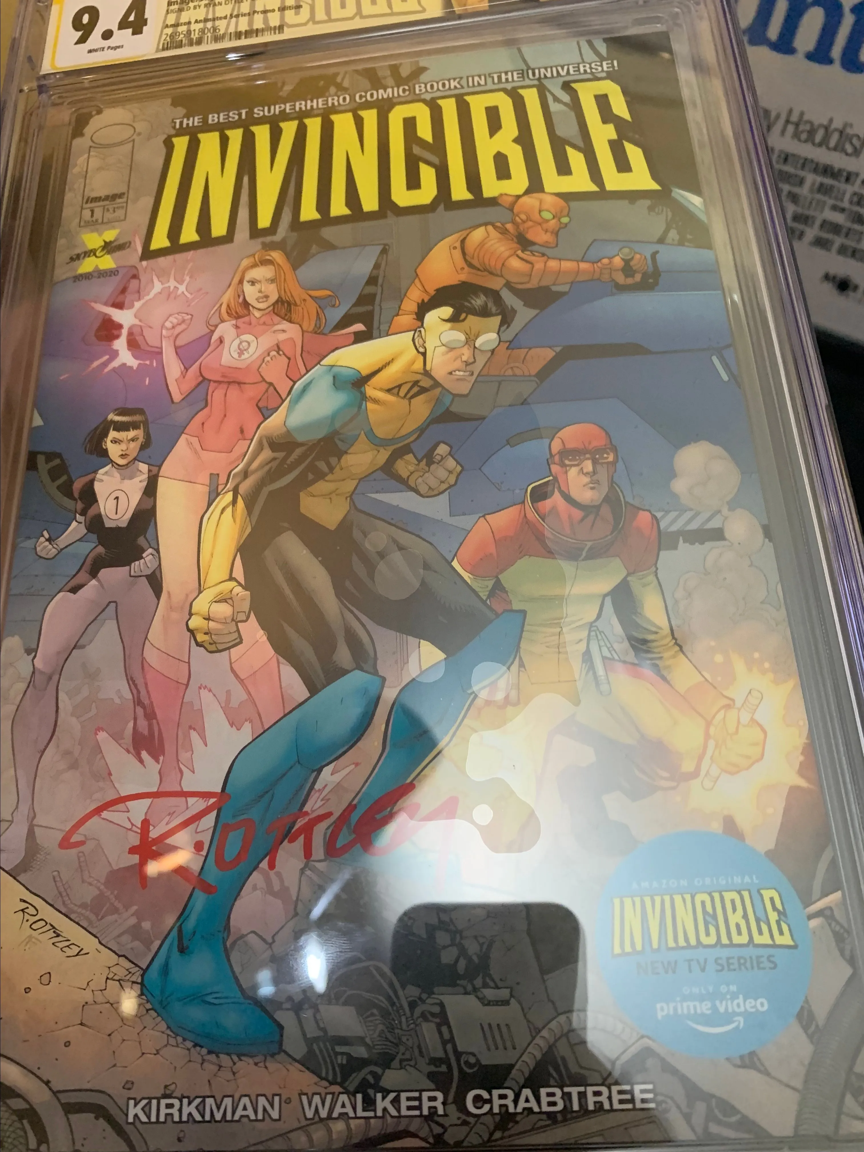 Store Invincible #1 CGC 9.8 Amazon Prime Promo Edition