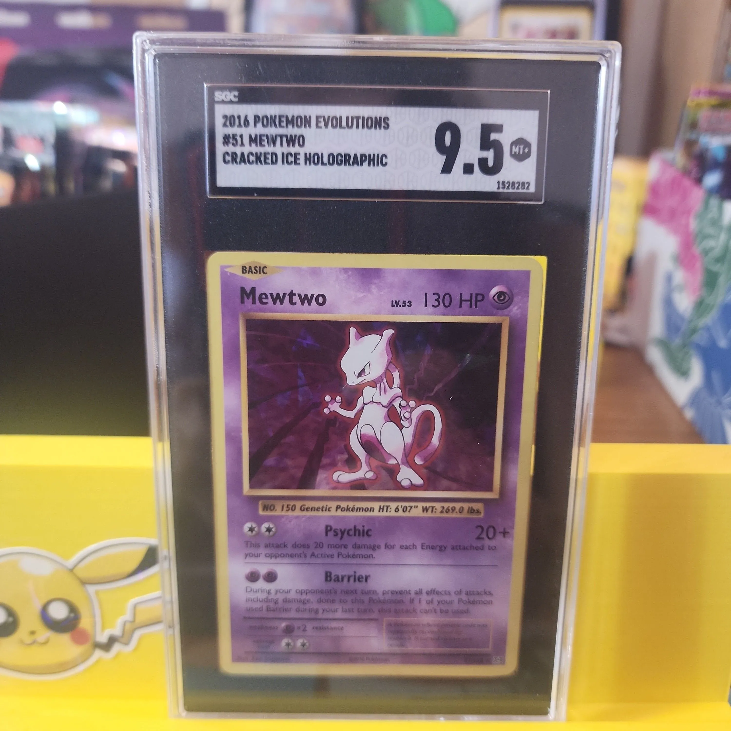 2016 Evolutions Cracked Ice Mewtwo-Holo #51 2024 PSA10