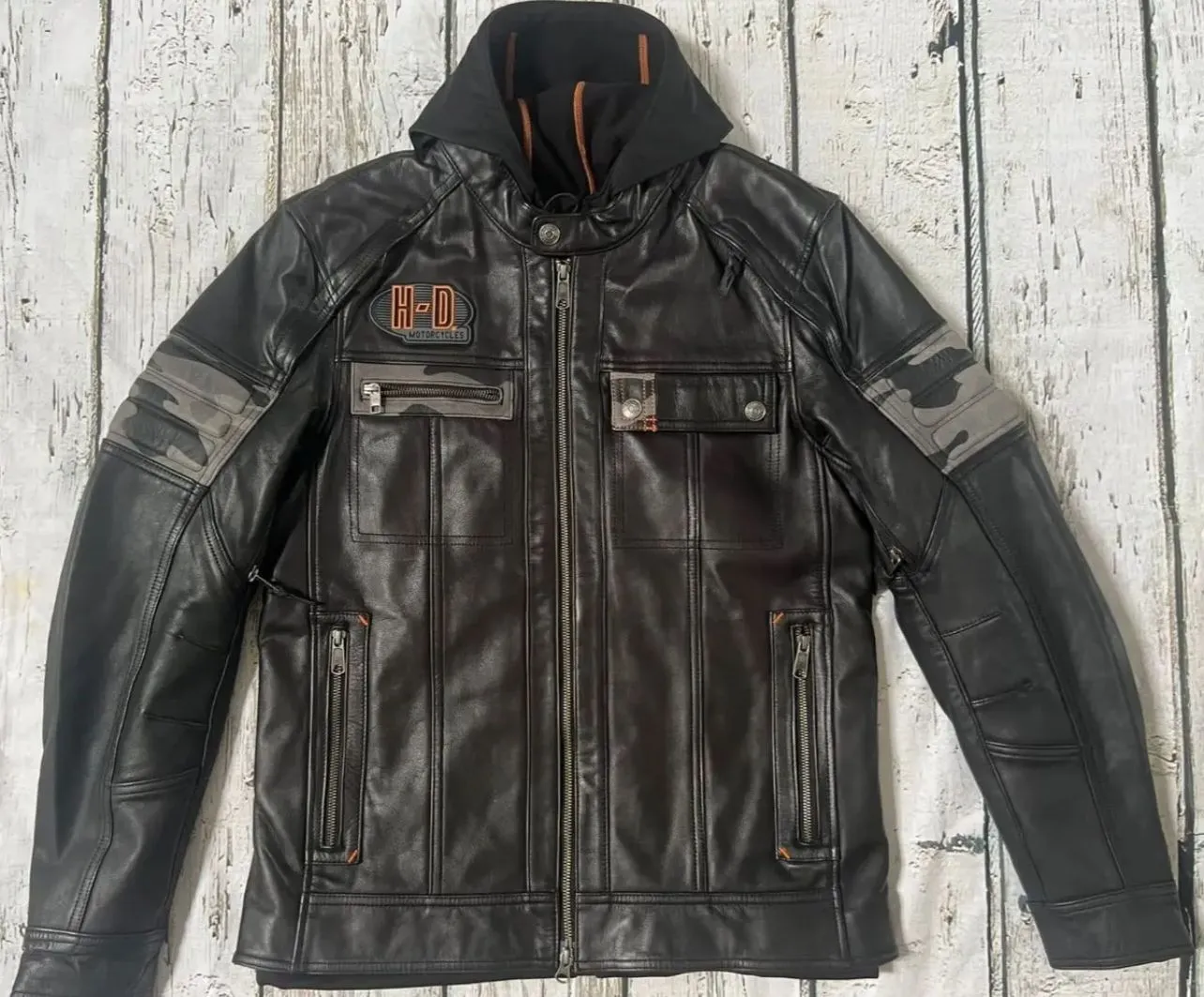Harley Davidson Men's Alternator Swithchback Blasck Leather Jacket