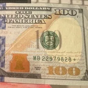 $100 RARE LOW 2024 SERIAL#MB00001579B BANKNOTE