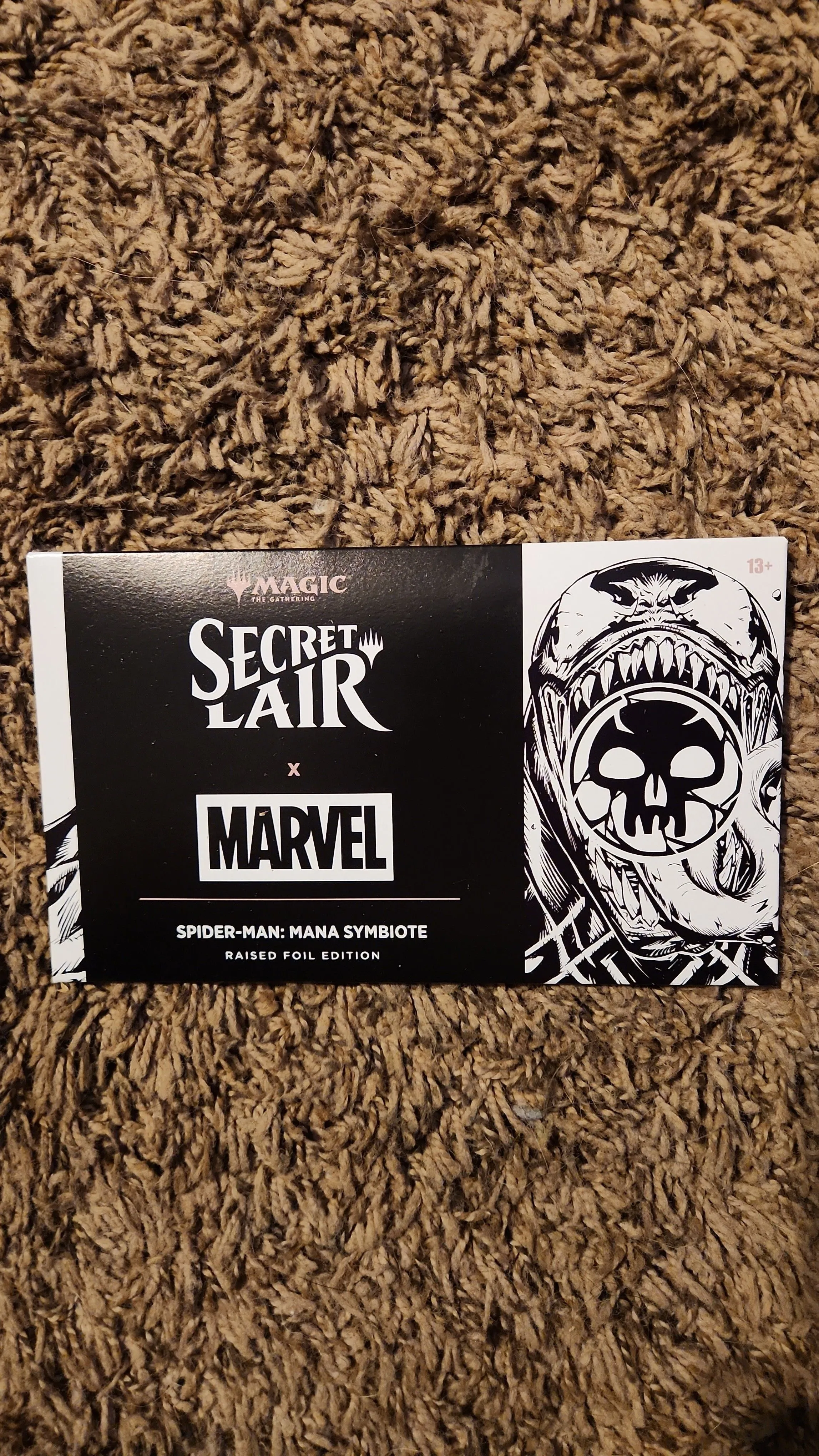 Secret Lair x Marvel Spider-Man: Mana Symbiote Raised Foil Edition