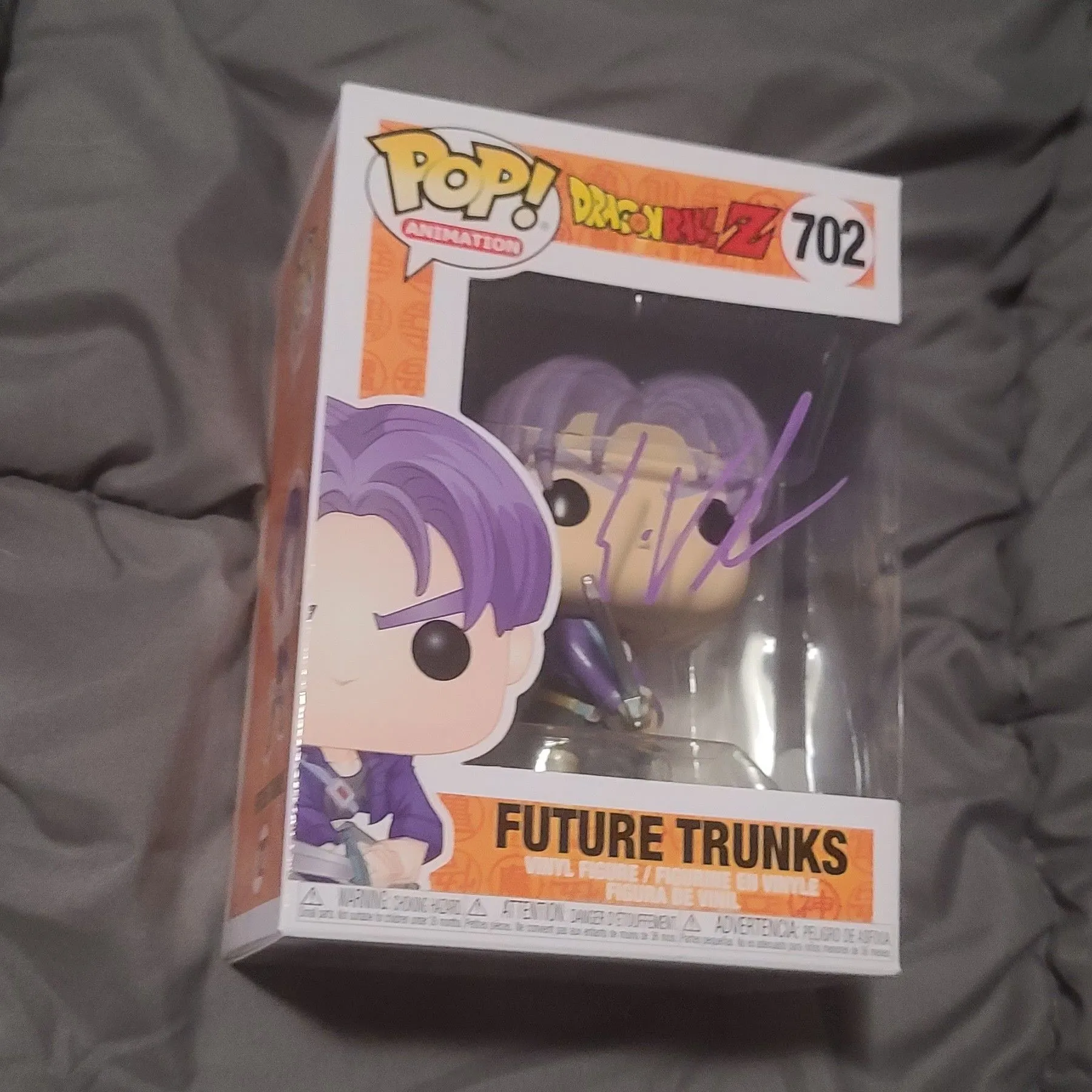 2022 Funk Pop! #702 Future Trunks Signed by Eric Vale JSA
