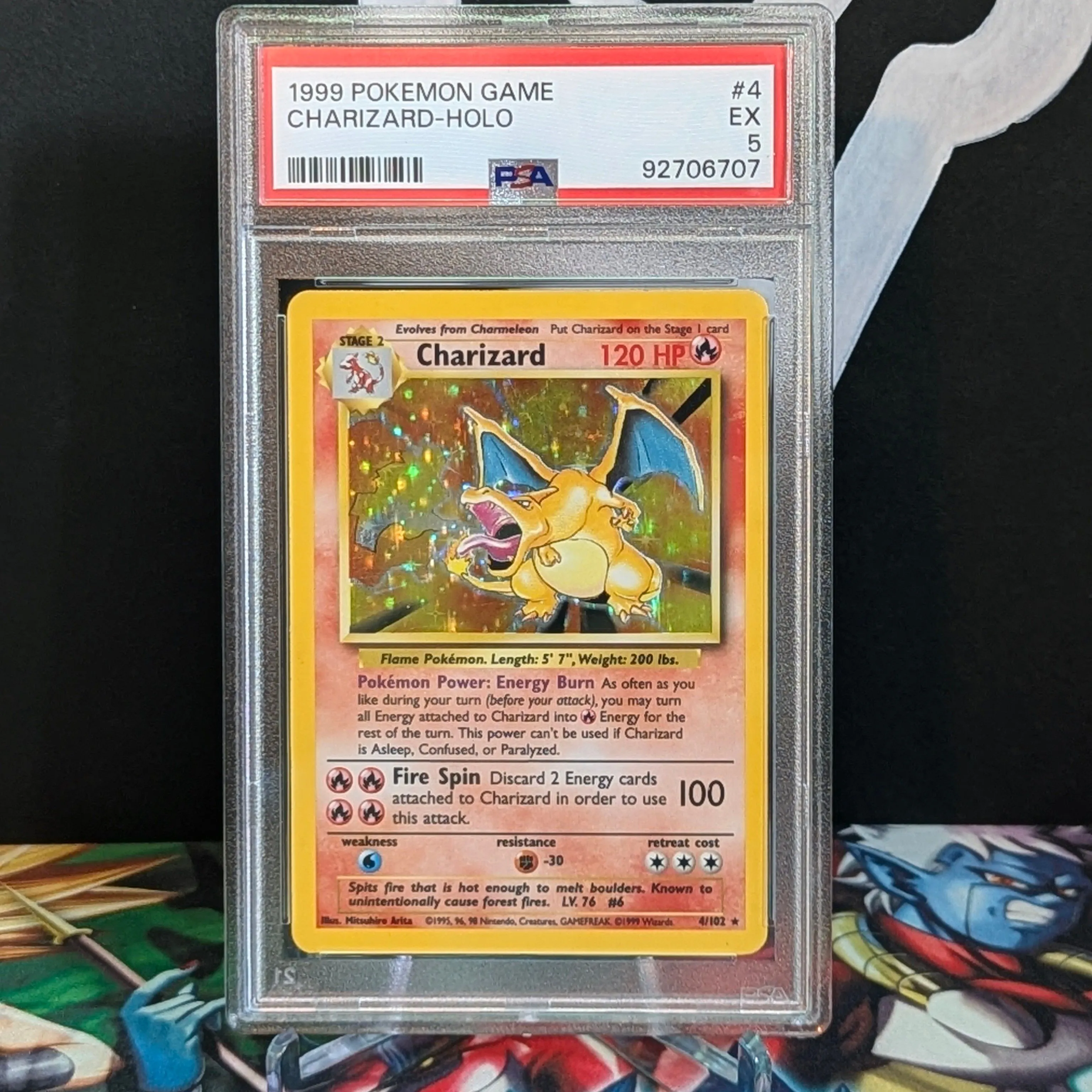 Pokemon Holo Charizard - 1999 Base Set store - PSA 5